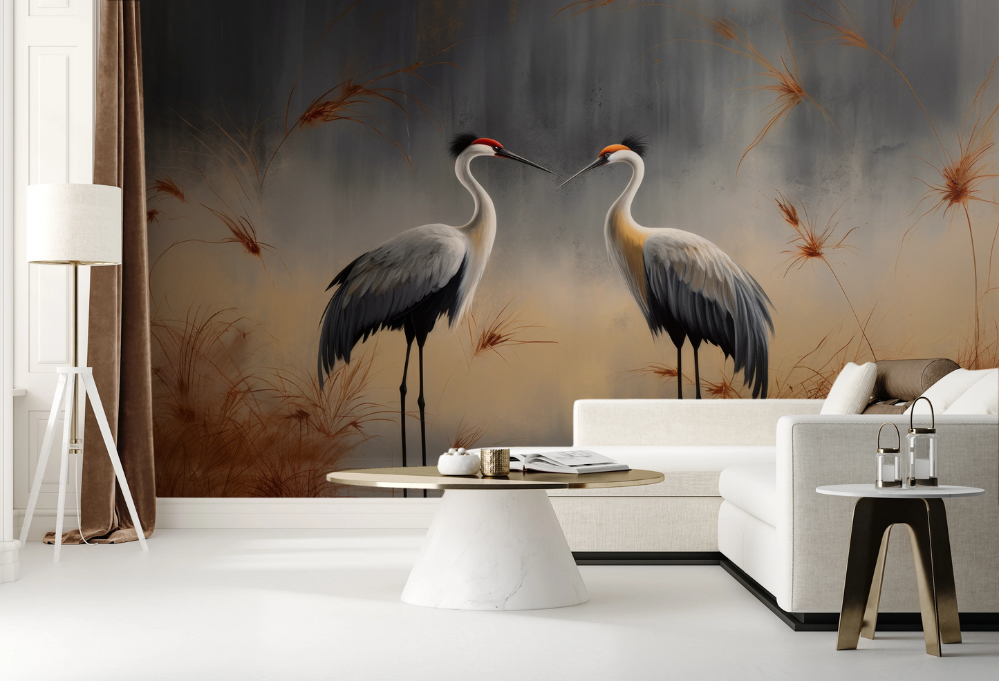 Fototapeta malowana o nazwie Reflection of Dawn pokazana w aranżacji wnętrza.