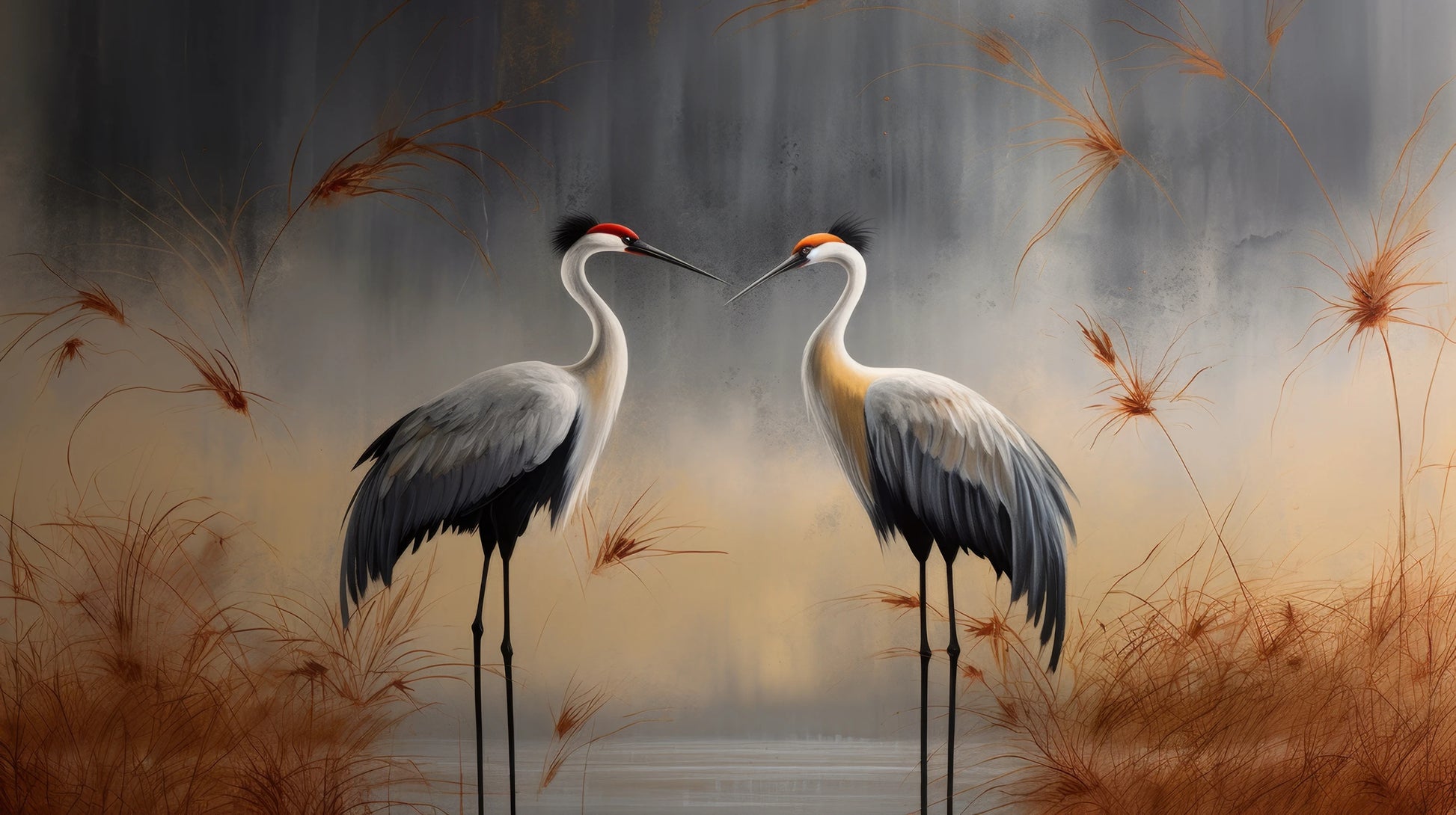 Prezentacja całego wzoru fototapety o nazwie Reflection of Dawn