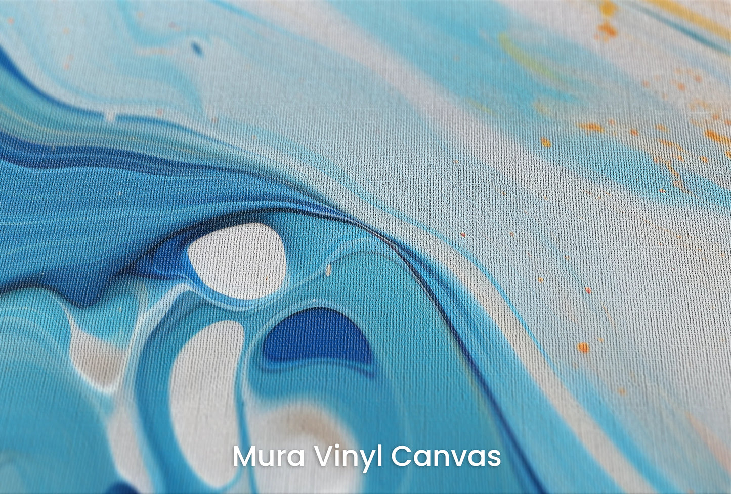 Zbliżenie na artystyczną fototapetę o nazwie Solar Flare #2 na podłożu Mura Vinyl Canvas - faktura naturalnego płótna.