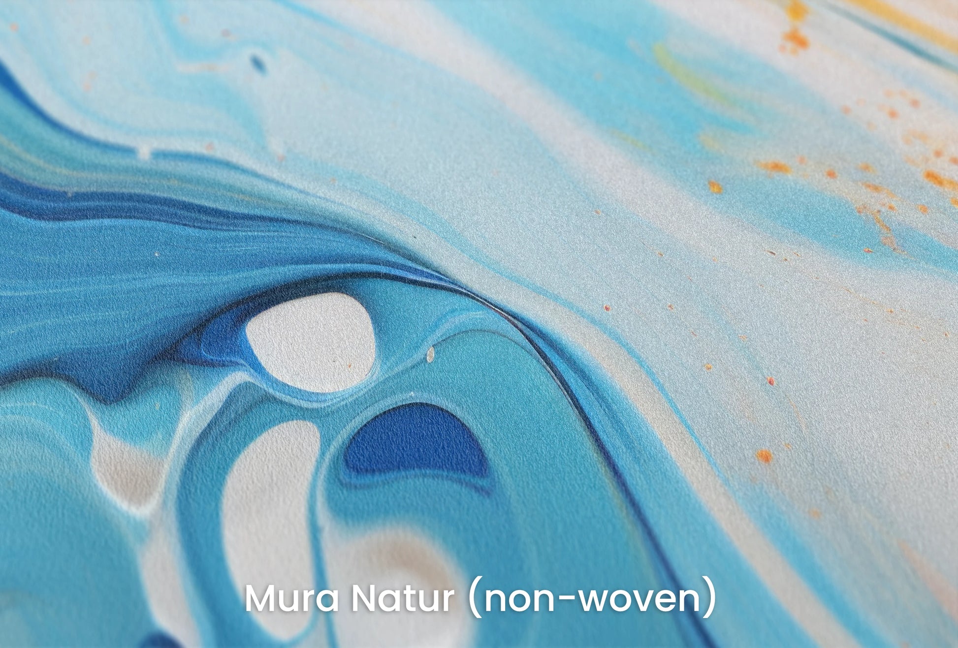 Zbliżenie na artystyczną fototapetę o nazwie Solar Flare #2 na podłożu Mura Natur (non-woven) - naturalne i ekologiczne podłoże.