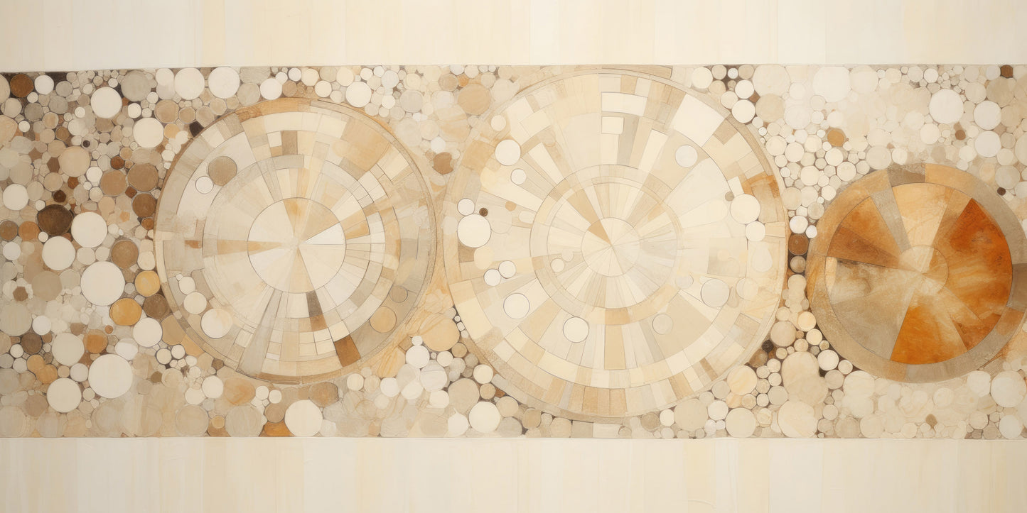 Prezentacja całego wzoru fototapety o nazwie SUNSTONE RADIANCE PATTERN