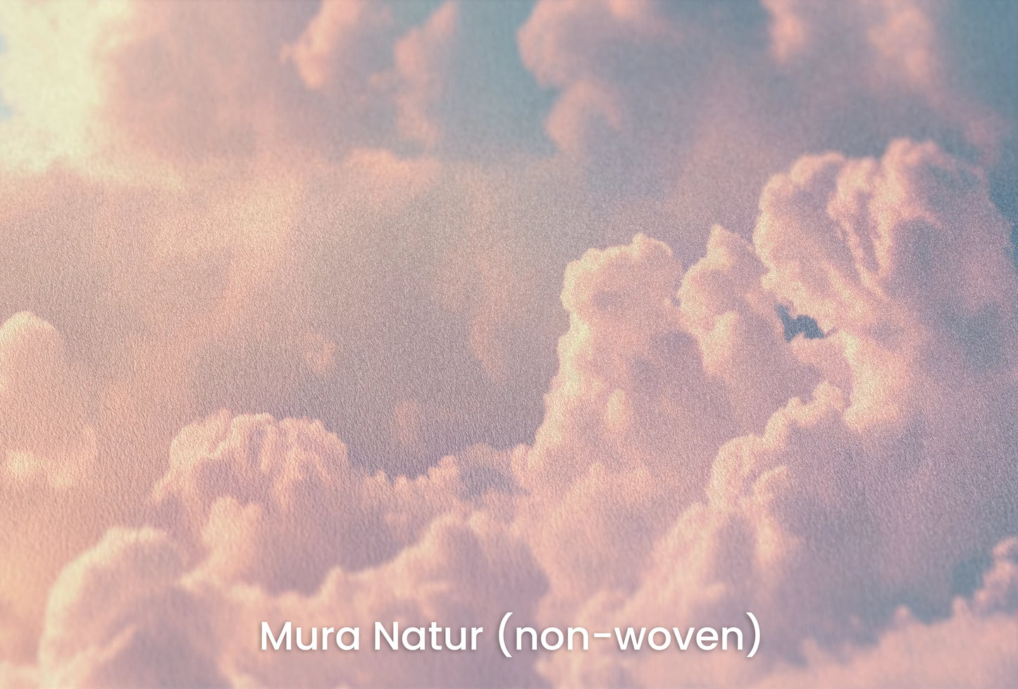 Zbliżenie na artystyczną fototapetę o nazwie Azure Canvas na podłożu Mura Natur (non-woven) - naturalne i ekologiczne podłoże.