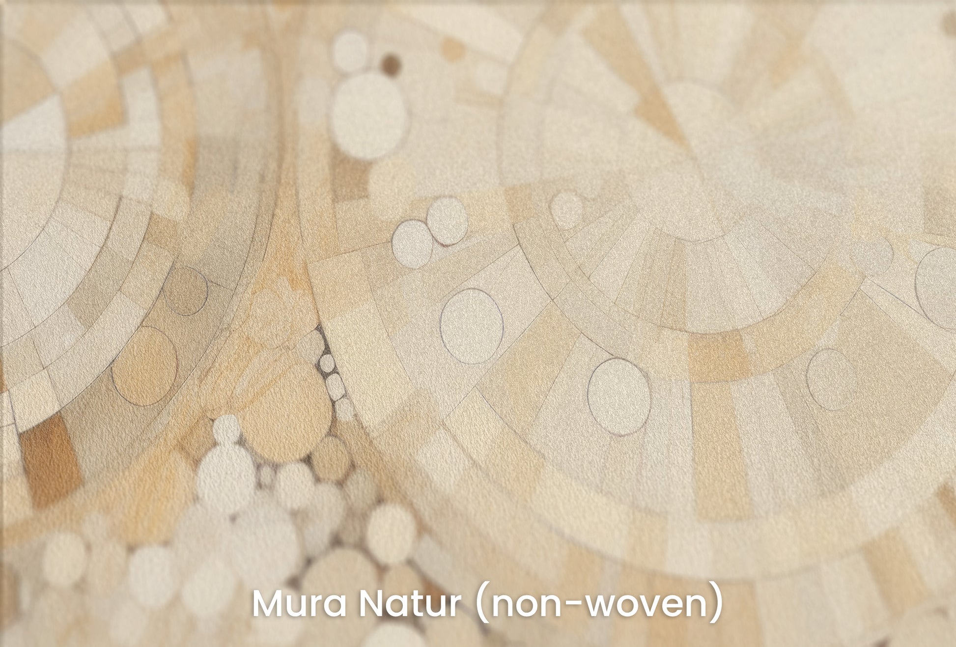 Zbliżenie na artystyczną fototapetę o nazwie SUNSTONE RADIANCE PATTERN na podłożu Mura Natur (non-woven) - naturalne i ekologiczne podłoże.