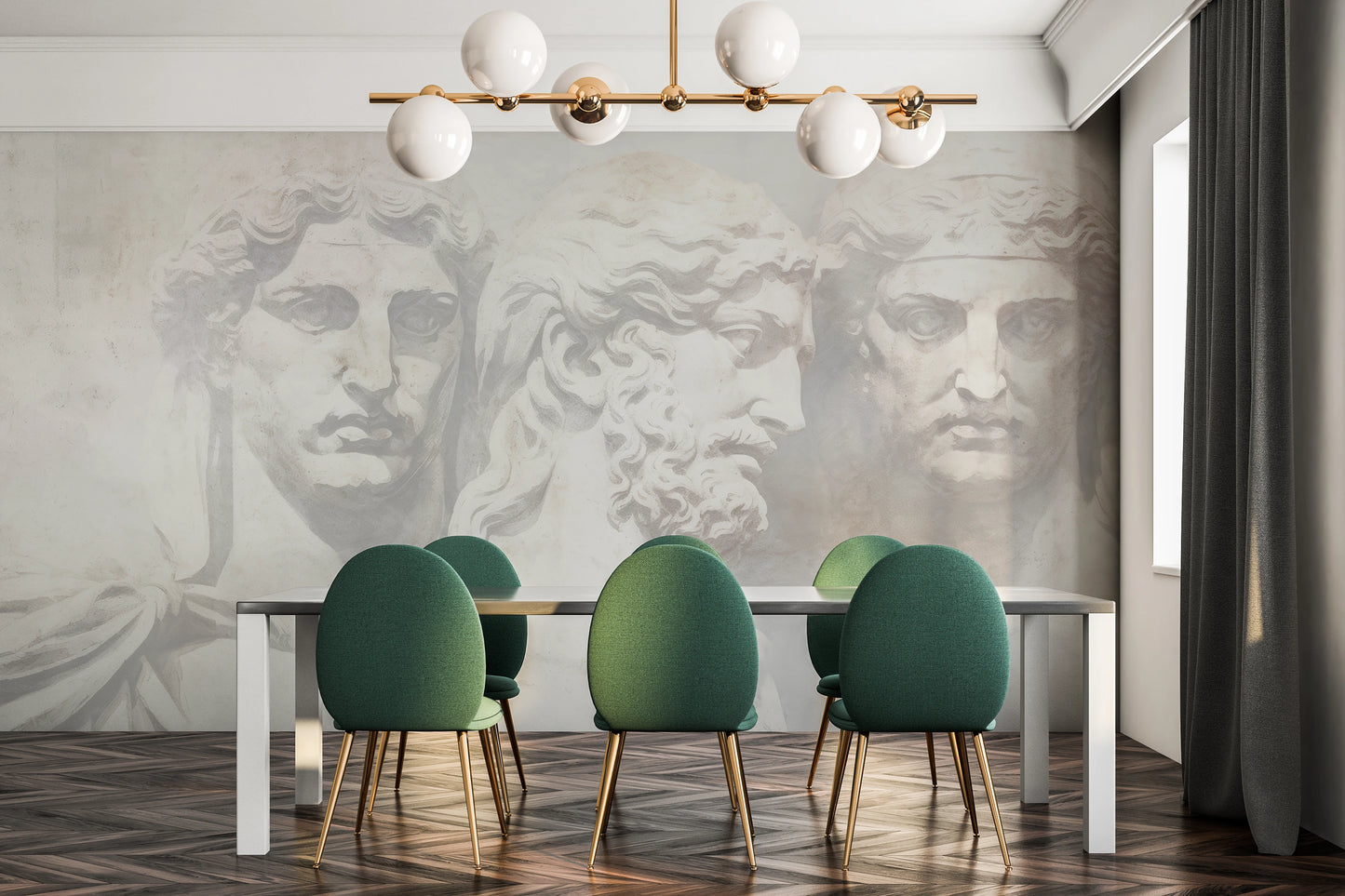 Fototapeta o nazwie Grecian Serenity użyta w aranzacji wnętrza.