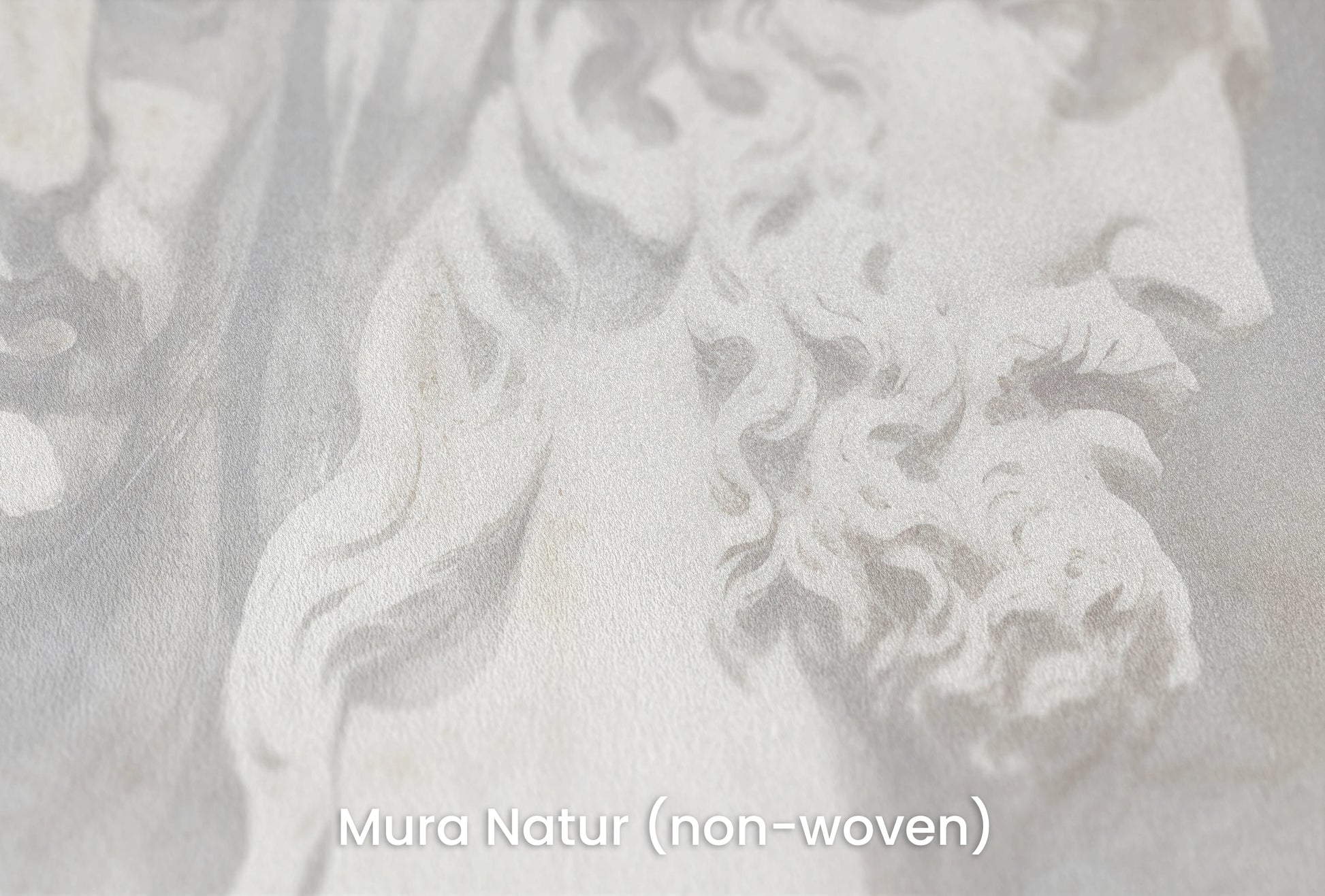 Zbliżenie na artystyczną fototapetę o nazwie Grecian Serenity na podłożu Mura Natur (non-woven) - naturalne i ekologiczne podłoże.