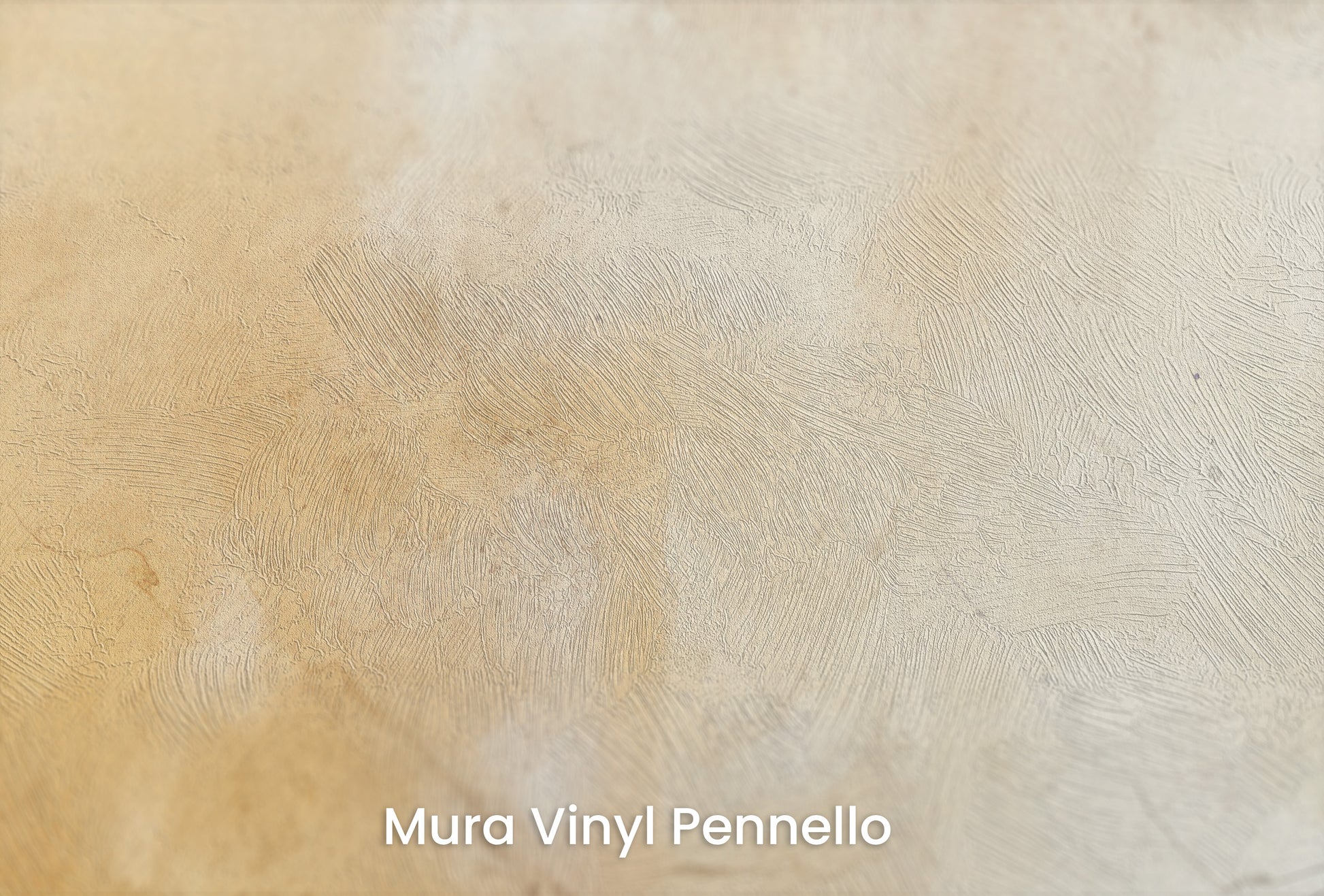 Zbliżenie na artystyczną fototapetę o nazwie VINTAGE PARCHMENT na podłożu Mura Vinyl Pennello - faktura pociągnięć pędzla malarskiego.