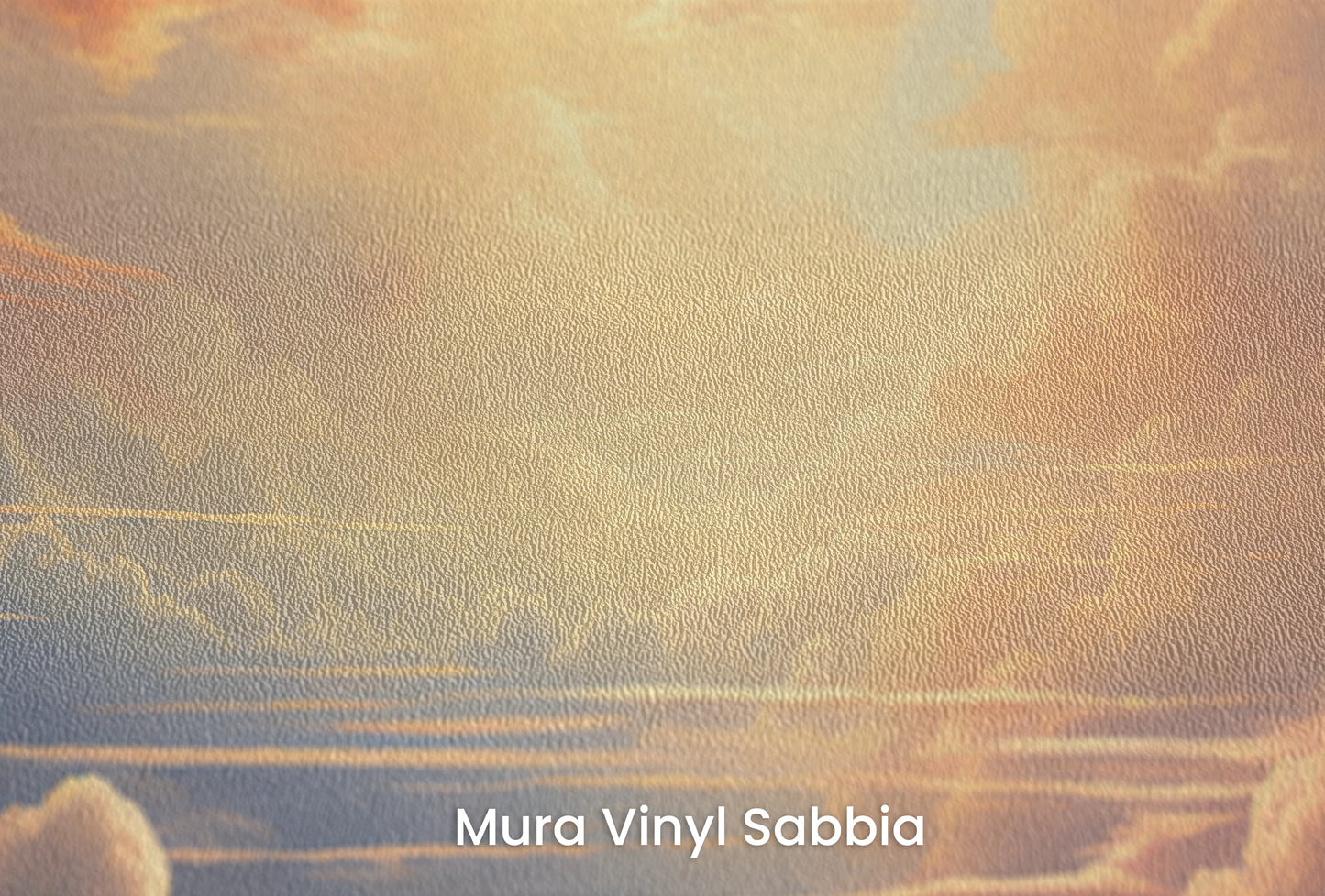 Zbliżenie na artystyczną fototapetę o nazwie Golden Reflection na podłożu Mura Vinyl Sabbia struktura grubego ziarna piasku.
