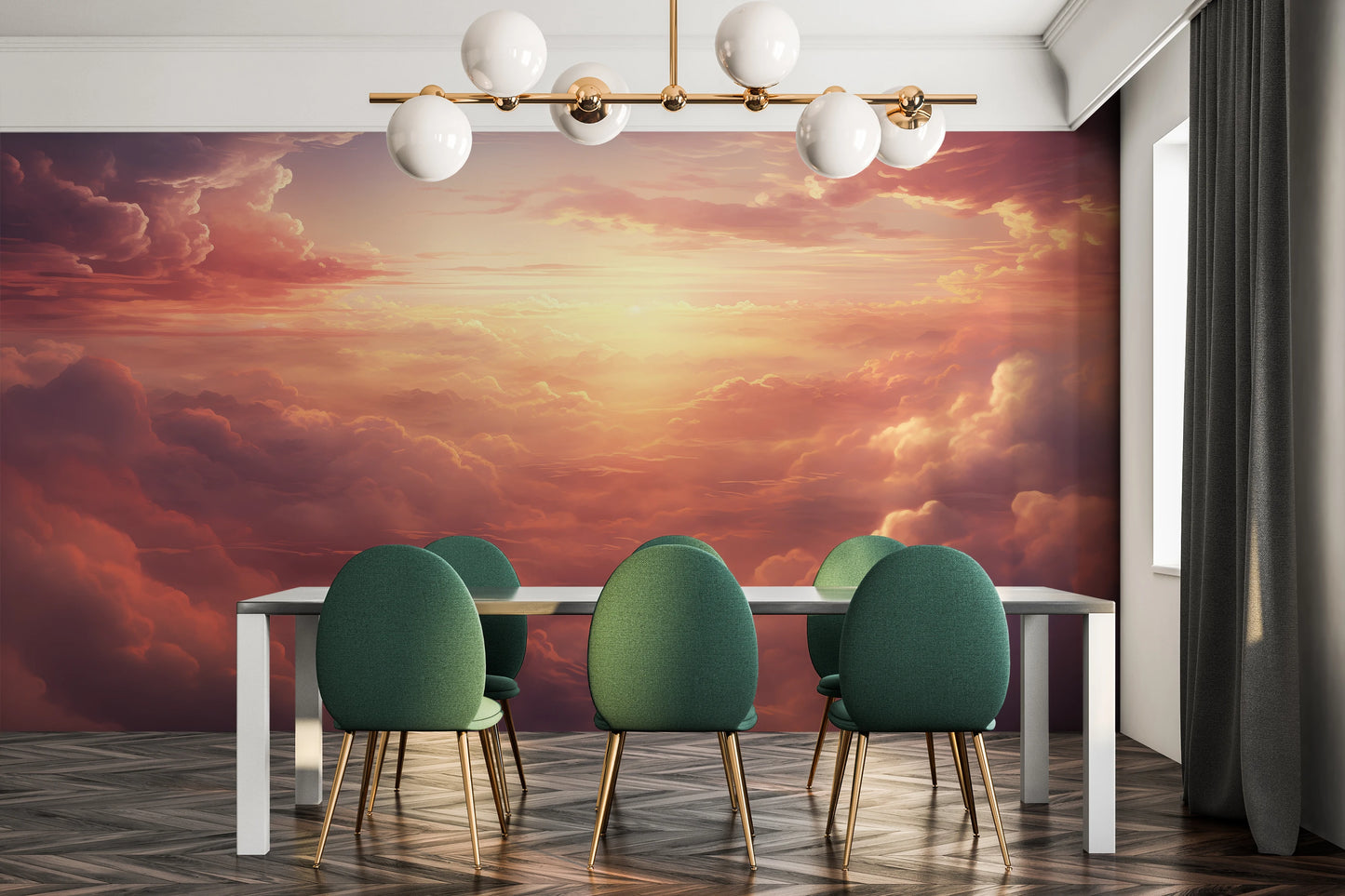 Fototapeta o nazwie Sunset Symphony użyta w aranzacji wnętrza.
