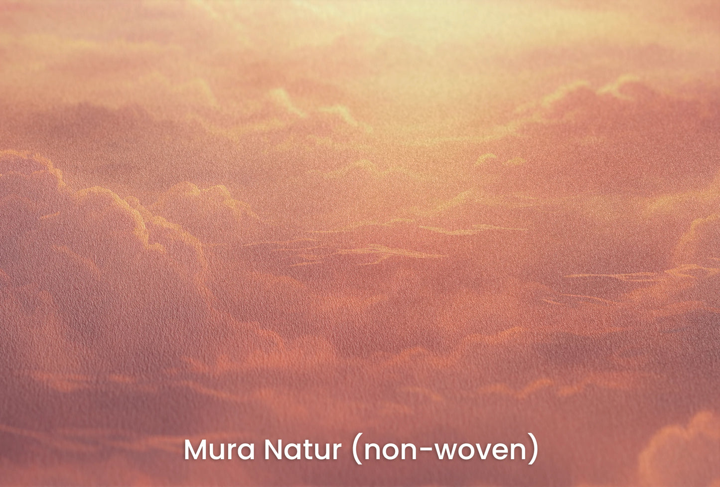 Zbliżenie na artystyczną fototapetę o nazwie Sunset Symphony na podłożu Mura Natur (non-woven) - naturalne i ekologiczne podłoże.