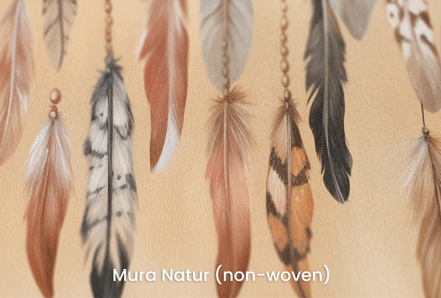 Zbliżenie na artystyczną fototapetę o nazwie Hushed Elegance na podłożu Mura Natur (non-woven) - naturalne i ekologiczne podłoże.