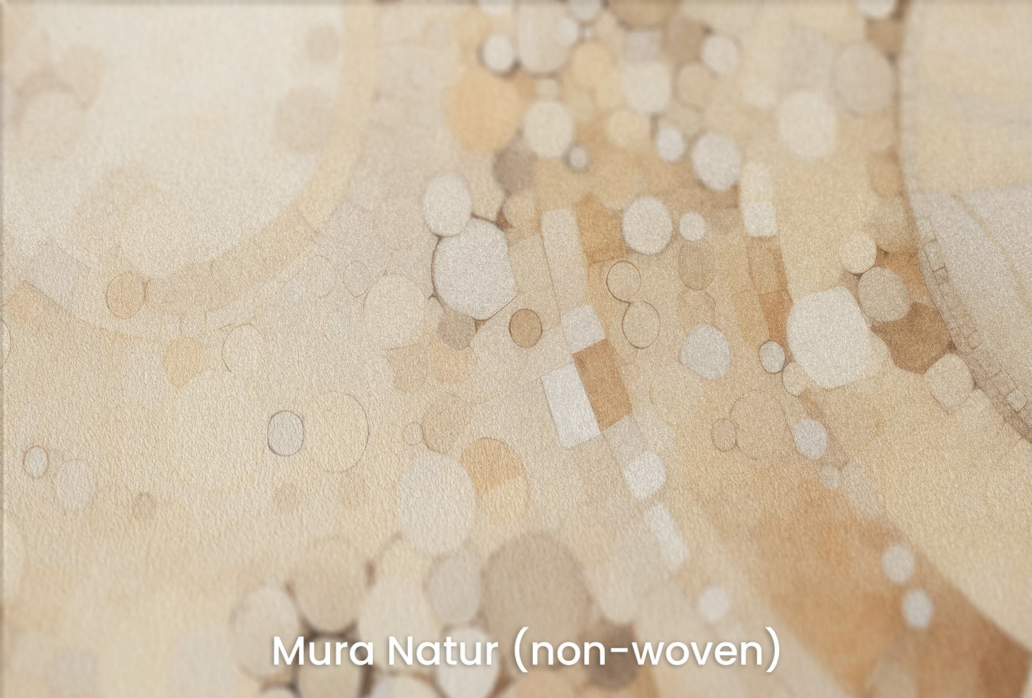 Zbliżenie na artystyczną fototapetę o nazwie NEUTRAL TONAL ORBITAL BLEND na podłożu Mura Natur (non-woven) - naturalne i ekologiczne podłoże.