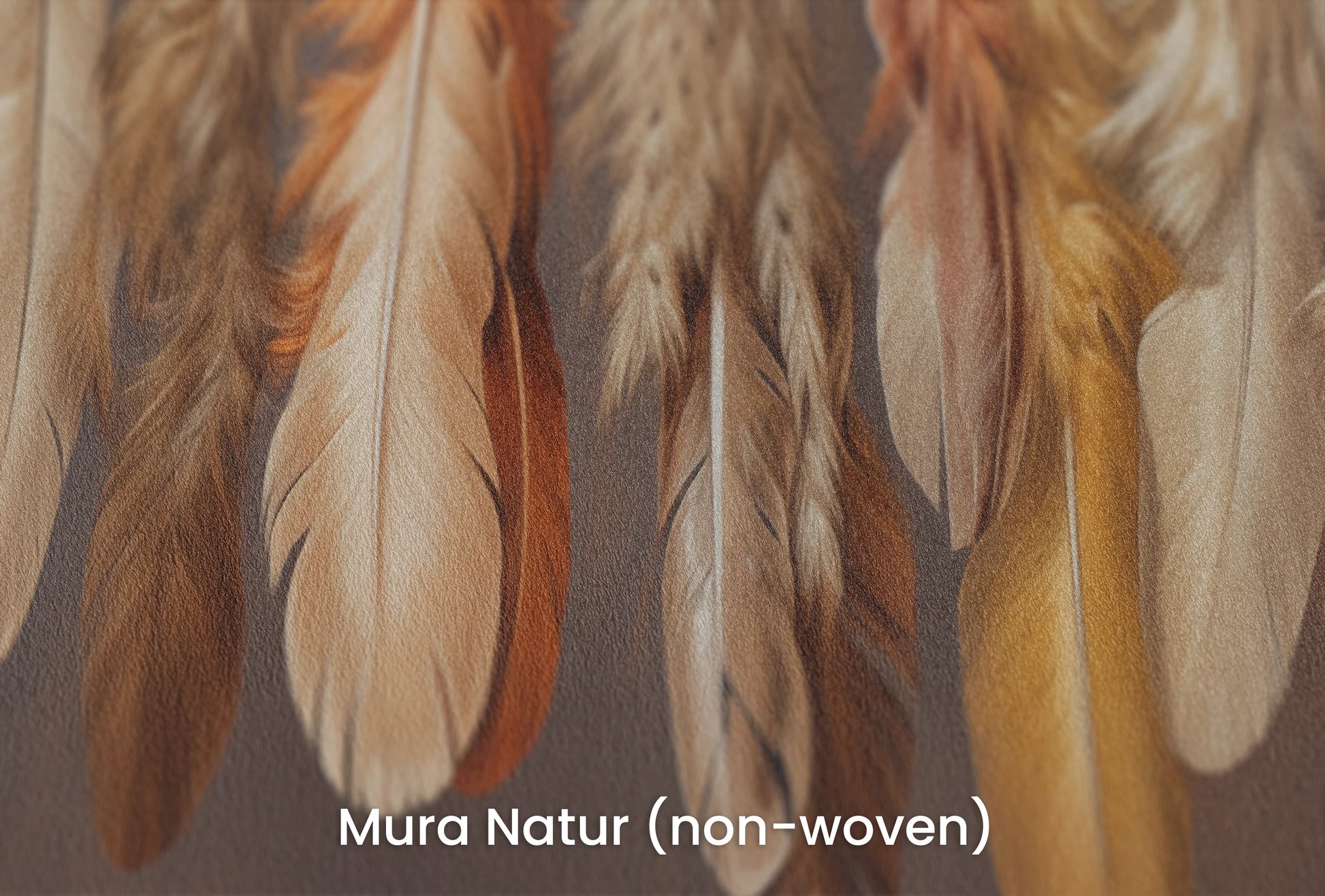 Zbliżenie na artystyczną fototapetę o nazwie Tawny Harmony na podłożu Mura Natur (non-woven) - naturalne i ekologiczne podłoże.