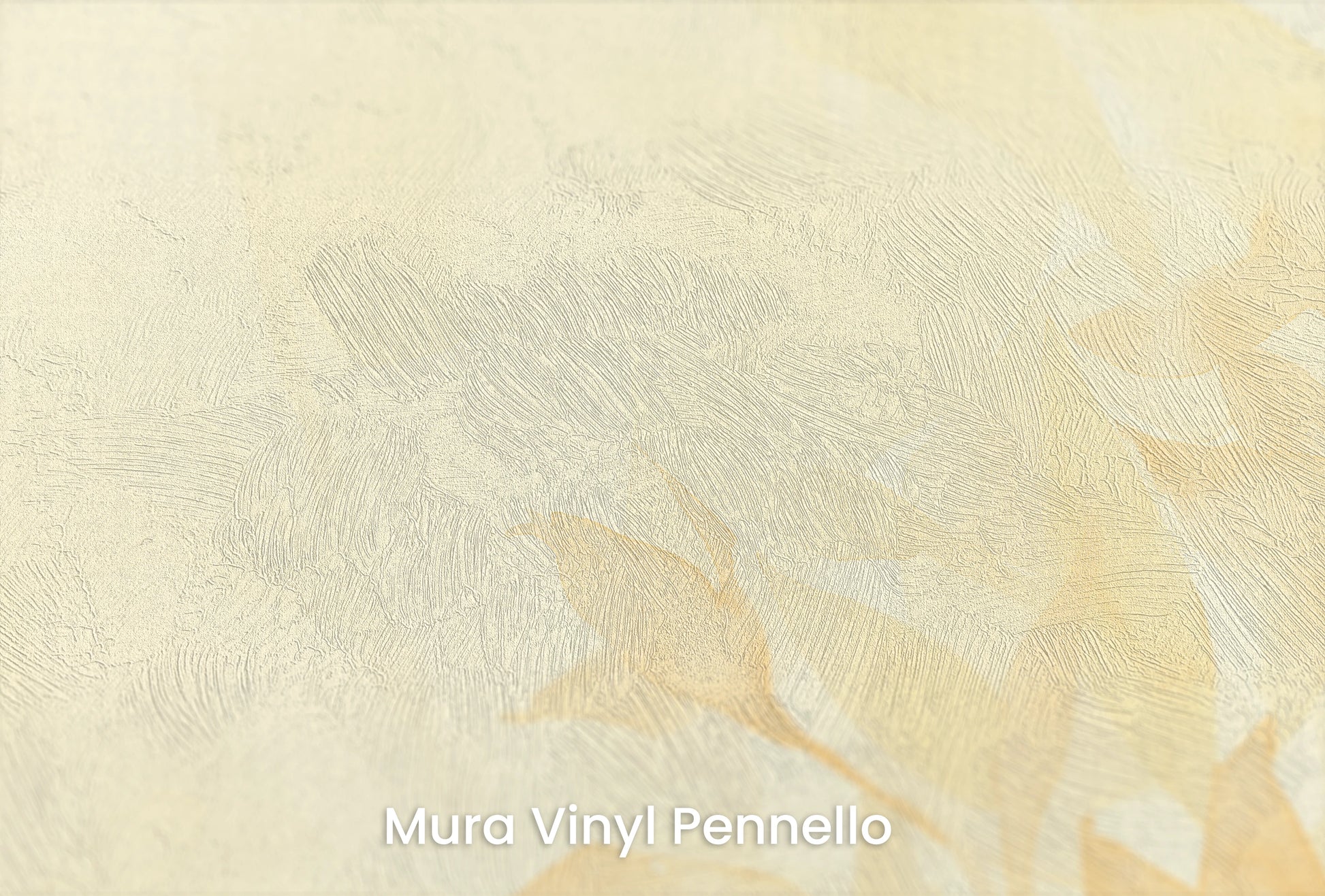 Zbliżenie na artystyczną fototapetę o nazwie Serene Light na podłożu Mura Vinyl Pennello - faktura pociągnięć pędzla malarskiego.