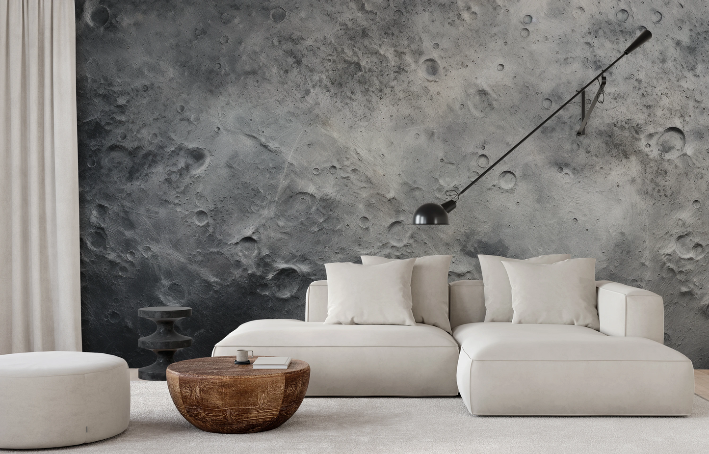 Fototapeta o nazwie Lunar Craters użyta w aranzacji wnętrza.