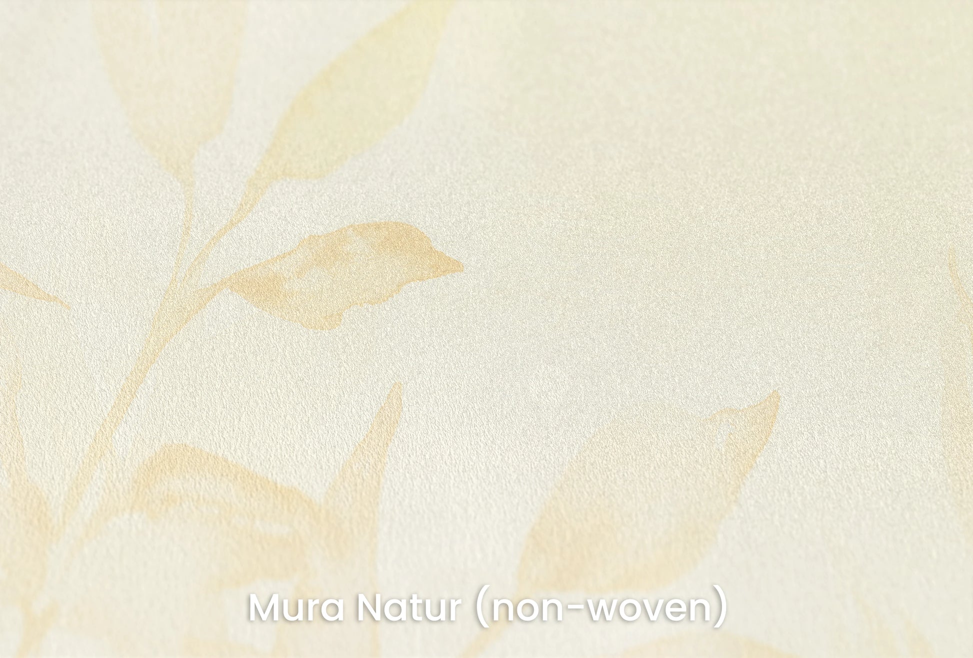 Zbliżenie na artystyczną fototapetę o nazwie Golden Tranquility na podłożu Mura Natur (non-woven) - naturalne i ekologiczne podłoże.