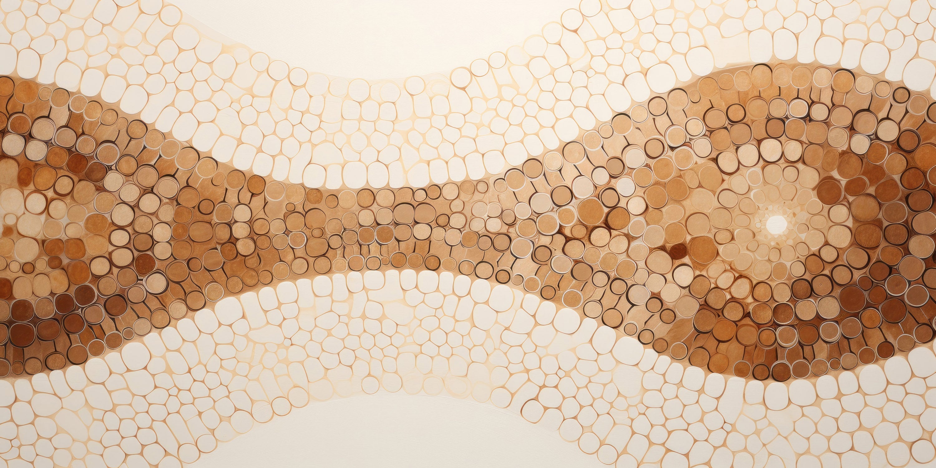 Mustervorschau: Prezentacja całego wzoru fototapety o nazwie CAPPUCCINO SWIRL ABSTRACTION