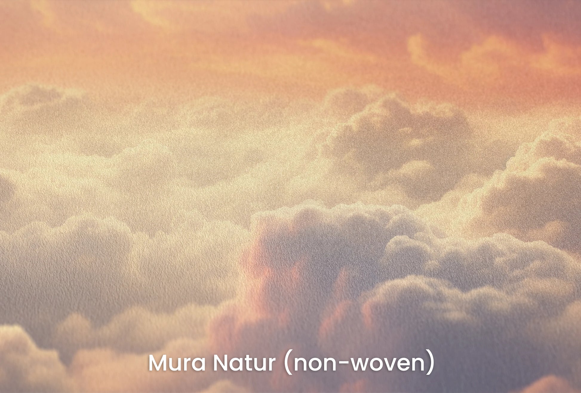 Zbliżenie na artystyczną fototapetę o nazwie Pastel Skies na podłożu Mura Natur (non-woven) - naturalne i ekologiczne podłoże.