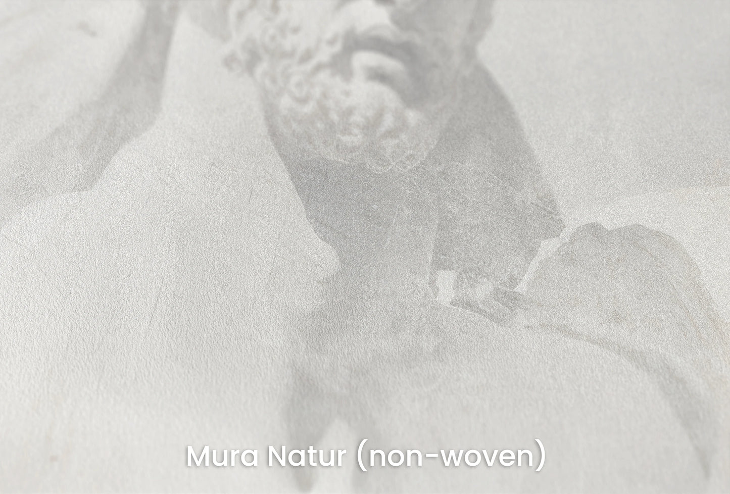 Zbliżenie na artystyczną fototapetę o nazwie Apollo's Gaze na podłożu Mura Natur (non-woven) - naturalne i ekologiczne podłoże.