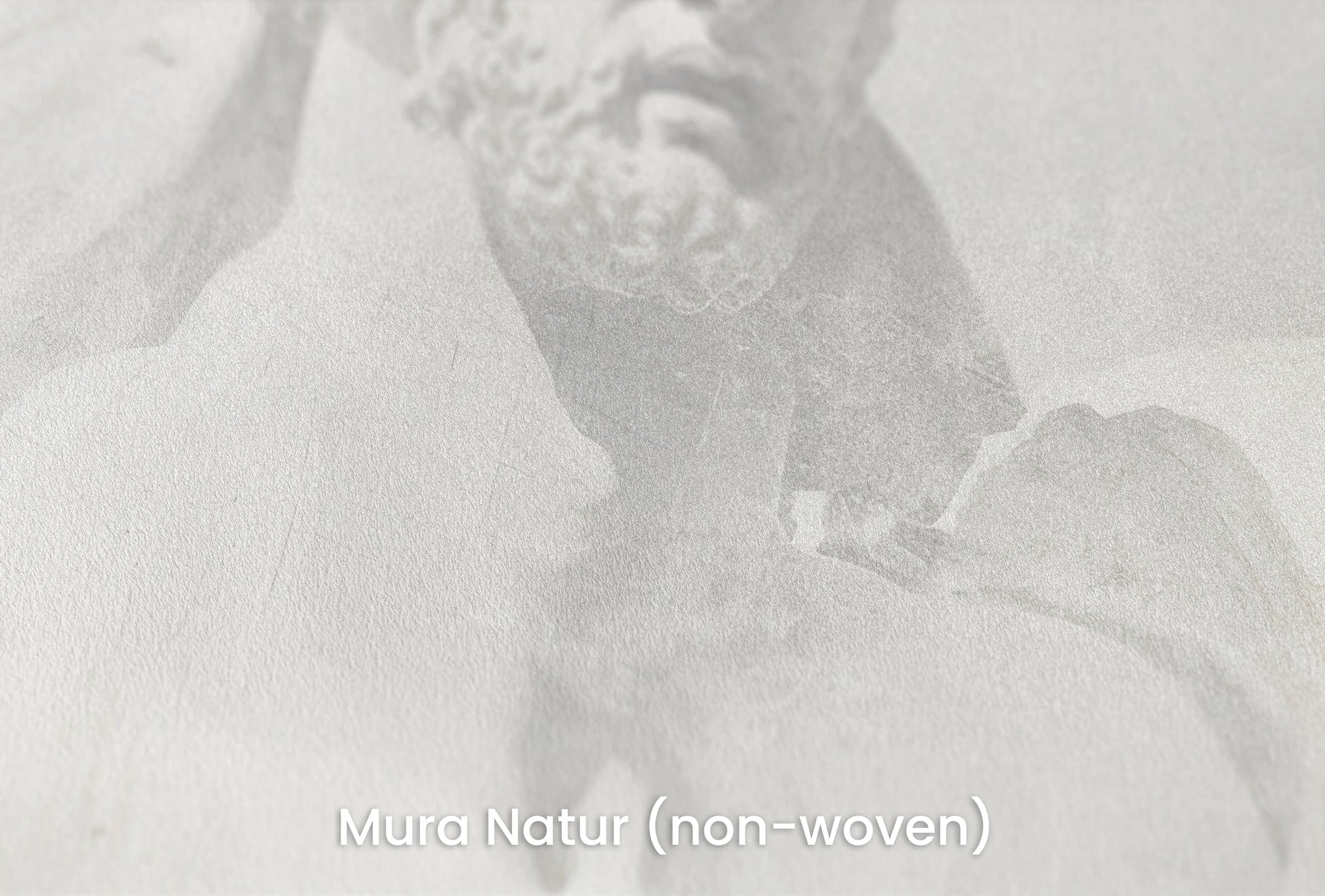Zbliżenie na artystyczną fototapetę o nazwie Apollo's Gaze na podłożu Mura Natur (non-woven) - naturalne i ekologiczne podłoże.