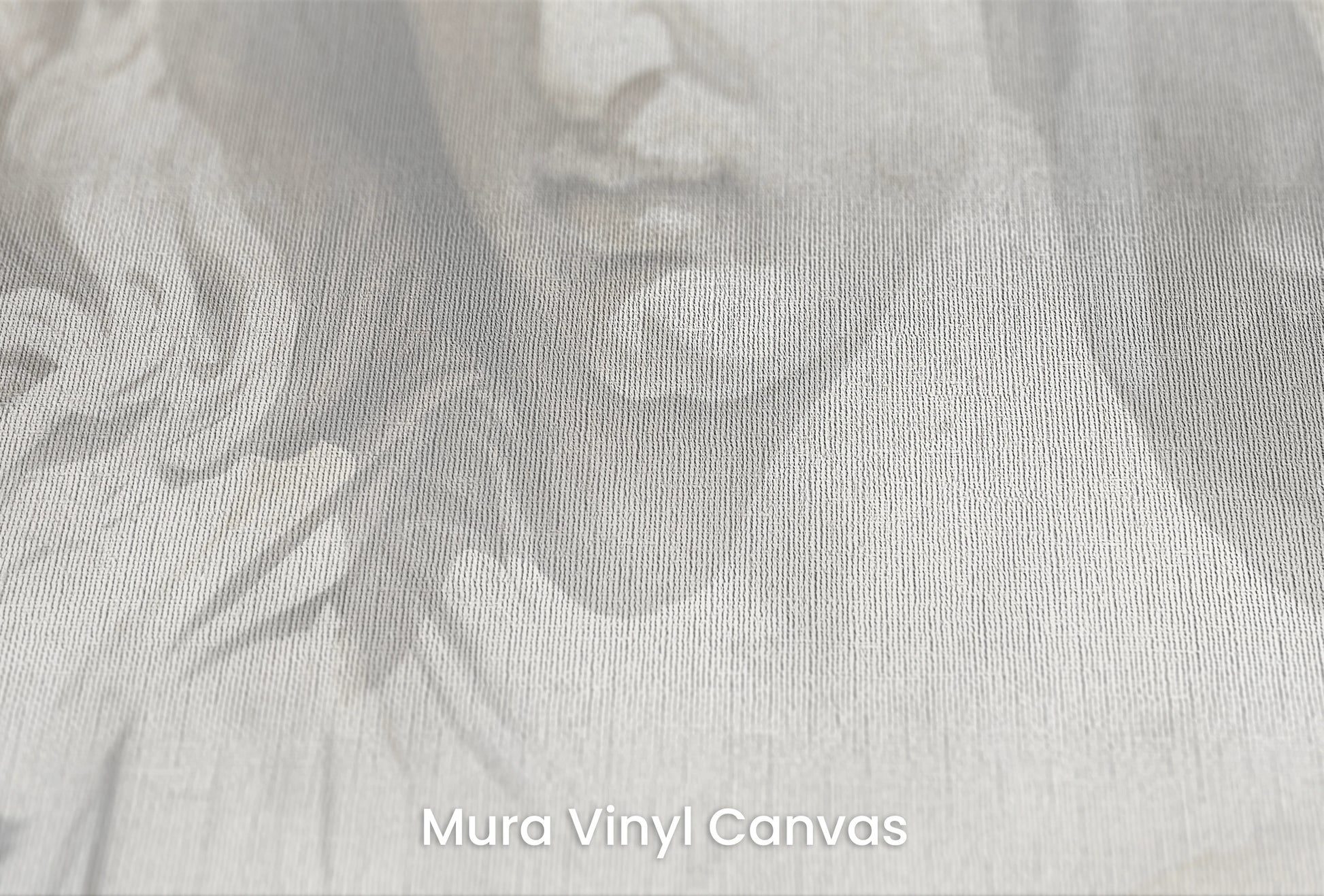 Zbliżenie na artystyczną fototapetę o nazwie The Elysian Trio na podłożu Mura Vinyl Canvas - faktura naturalnego płótna.