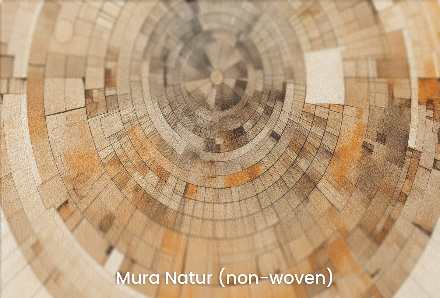 Zbliżenie na artystyczną fototapetę o nazwie CIRCUITRY OF TIME na podłożu Mura Natur (non-woven) - naturalne i ekologiczne podłoże.