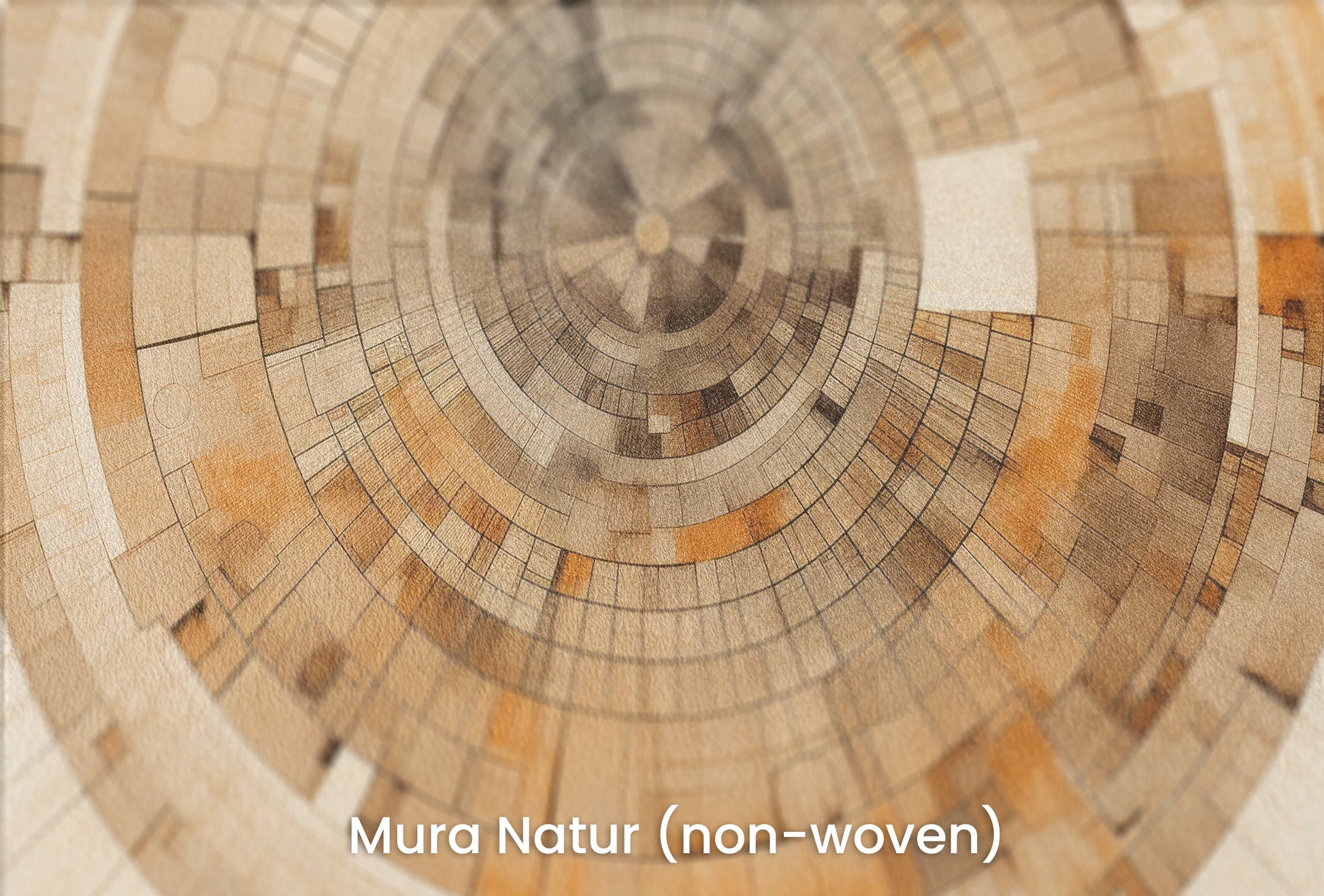 Zbliżenie na artystyczną fototapetę o nazwie CIRCUITRY OF TIME na podłożu Mura Natur (non-woven) - naturalne i ekologiczne podłoże.