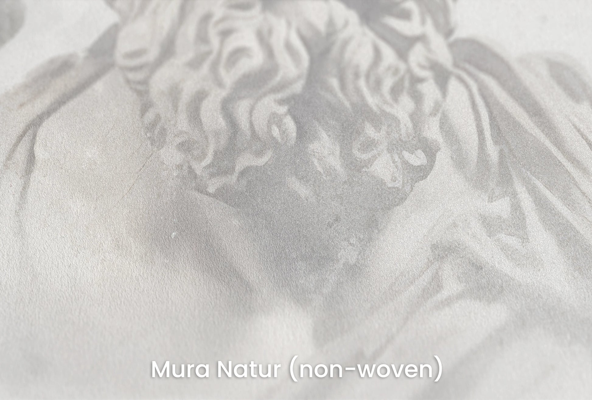 Zbliżenie na artystyczną fototapetę o nazwie Poseidon's Realm na podłożu Mura Natur (non-woven) - naturalne i ekologiczne podłoże.