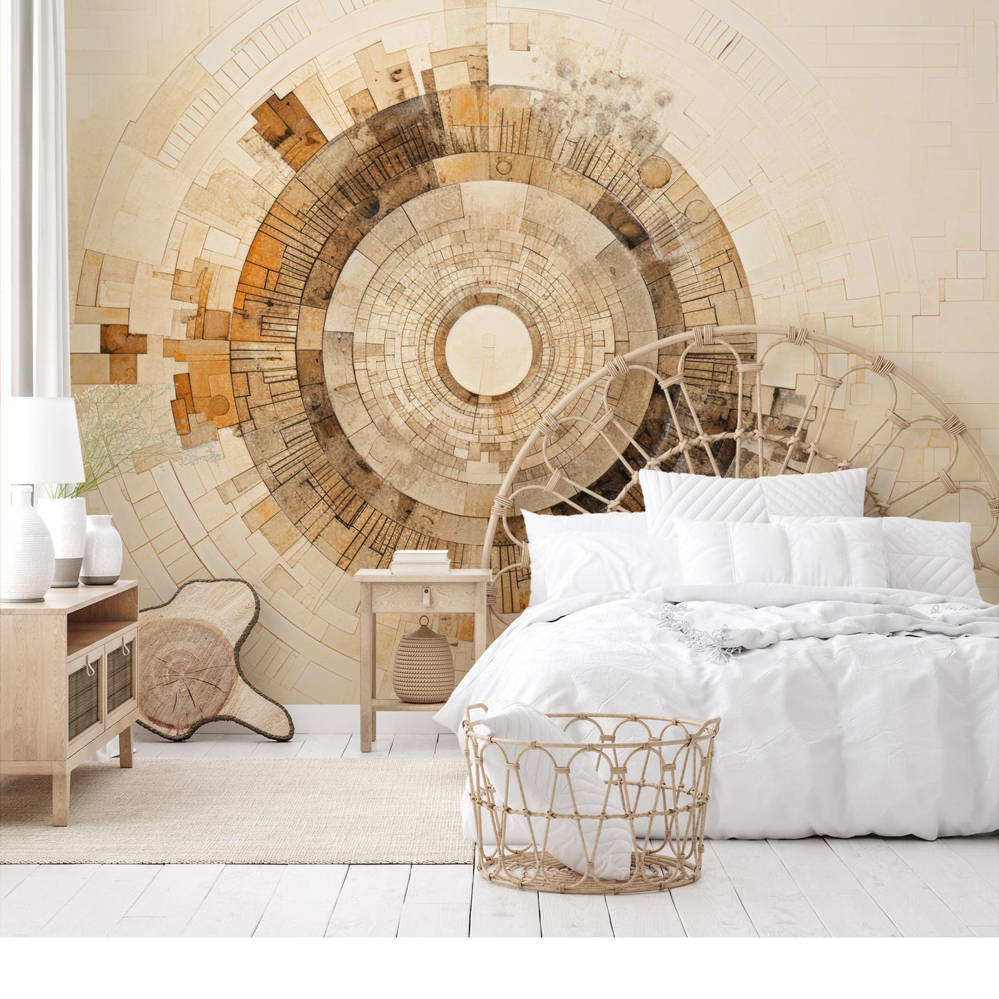 Fototapeta o nazwie SUNBURST MOSAIC użyta w aranzacji wnętrza.