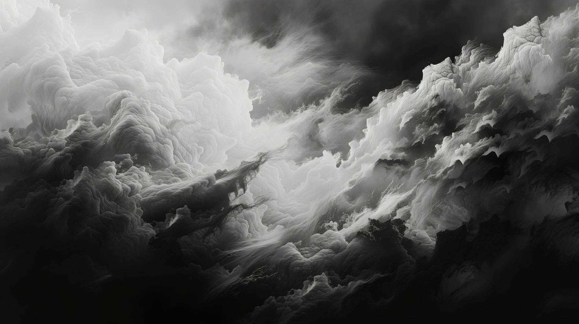 Prezentacja całego wzoru fototapety o nazwie Luminous Chaos