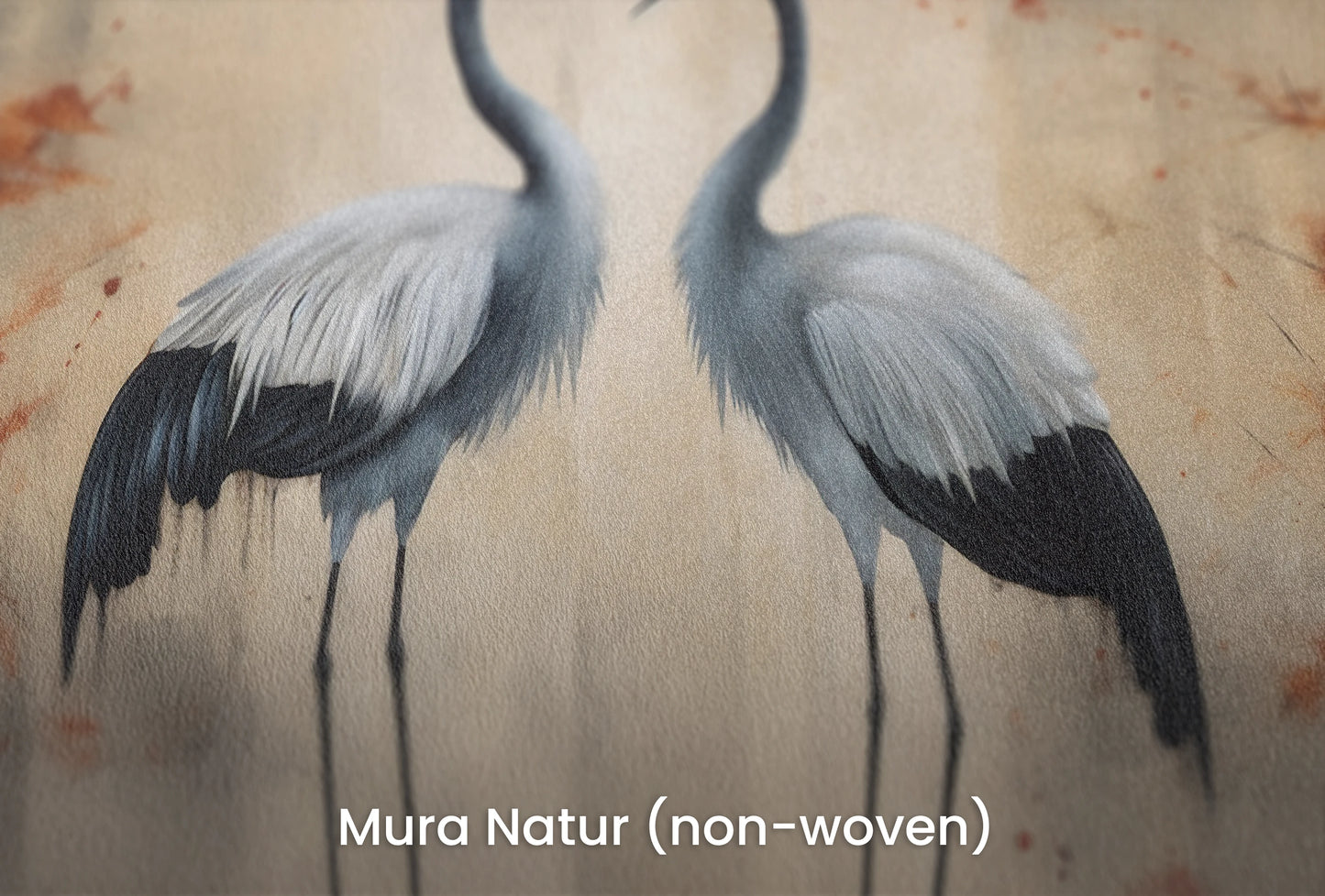 Zbliżenie na artystyczną fototapetę o nazwie Eternal Waltz na podłożu Mura Natur (non-woven) - naturalne i ekologiczne podłoże.