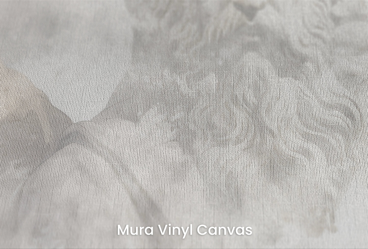 Zbliżenie na artystyczną fototapetę o nazwie Zeus's Introspection na podłożu Mura Vinyl Canvas - faktura naturalnego płótna.