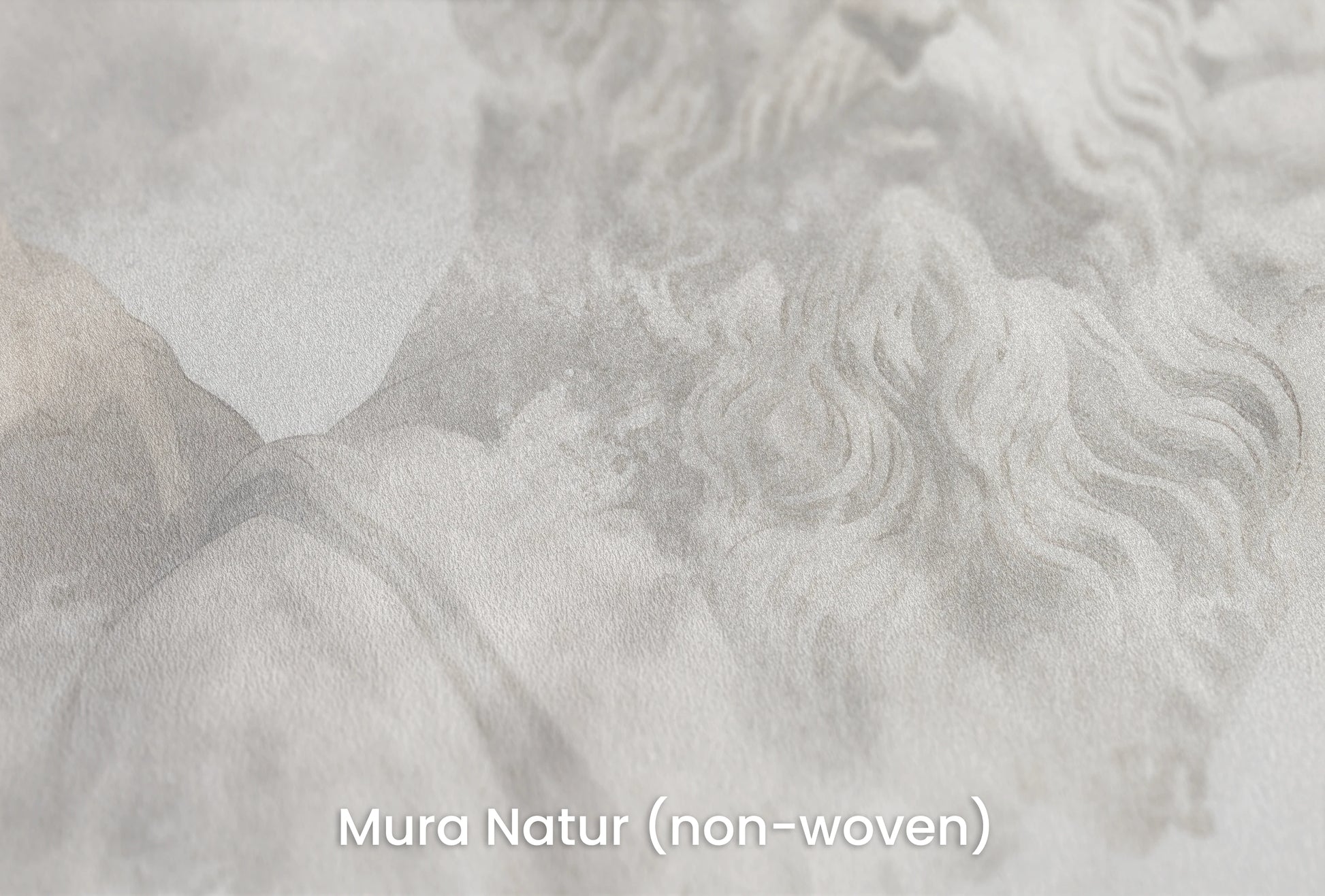 Zbliżenie na artystyczną fototapetę o nazwie Zeus's Introspection na podłożu Mura Natur (non-woven) - naturalne i ekologiczne podłoże.