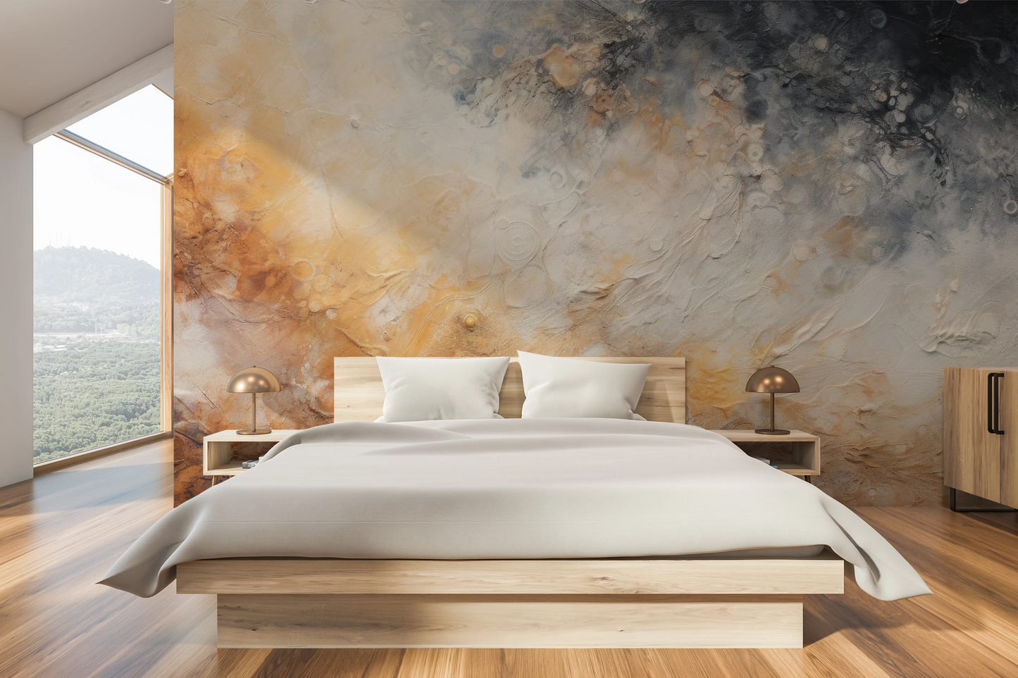 Fototapeta malowana o nazwie Lunar Eclipse pokazana w aranżacji wnętrza.