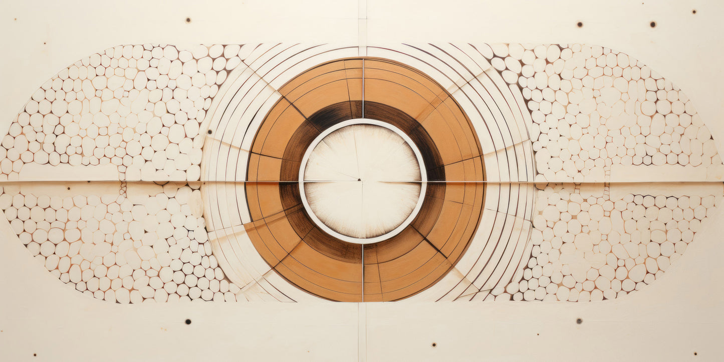 Prezentacja całego wzoru fototapety o nazwie ORBITAL GEO