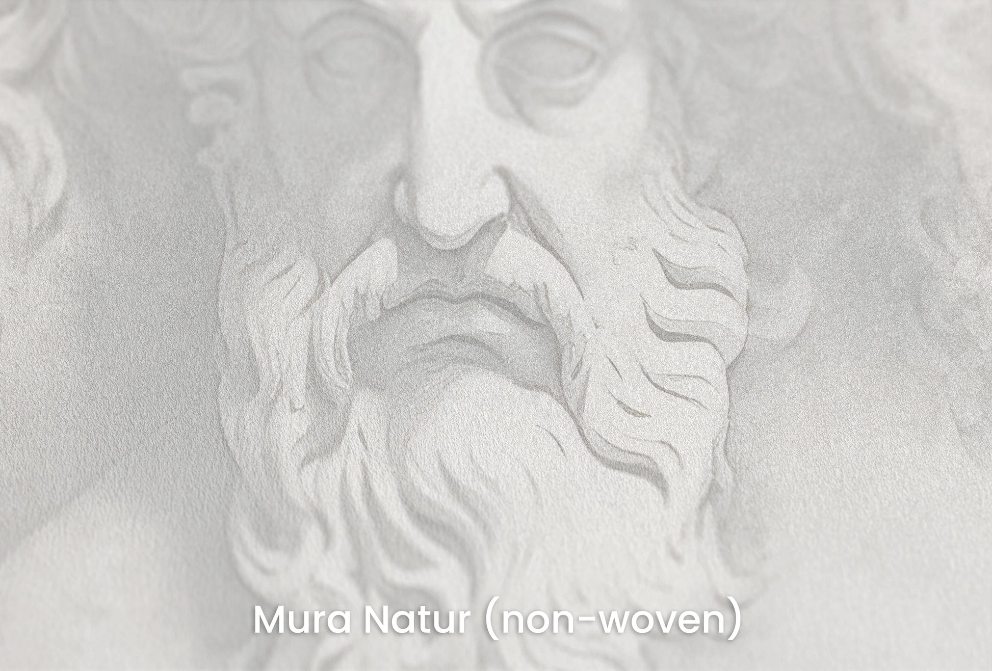 Zbliżenie na artystyczną fototapetę o nazwie Philosophers' Musings na podłożu Mura Natur (non-woven) - naturalne i ekologiczne podłoże.