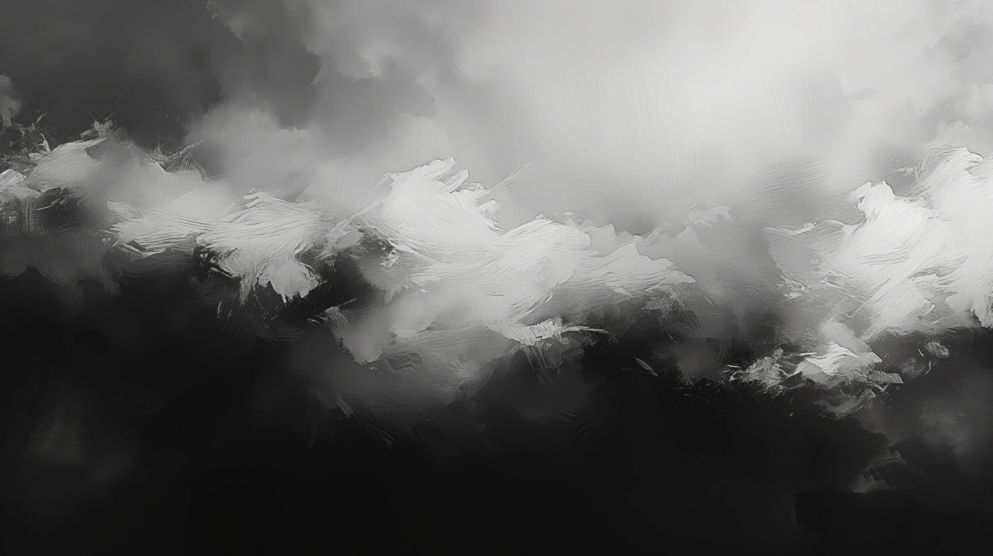 Prezentacja całego wzoru fototapety o nazwie Monochromatic Mood