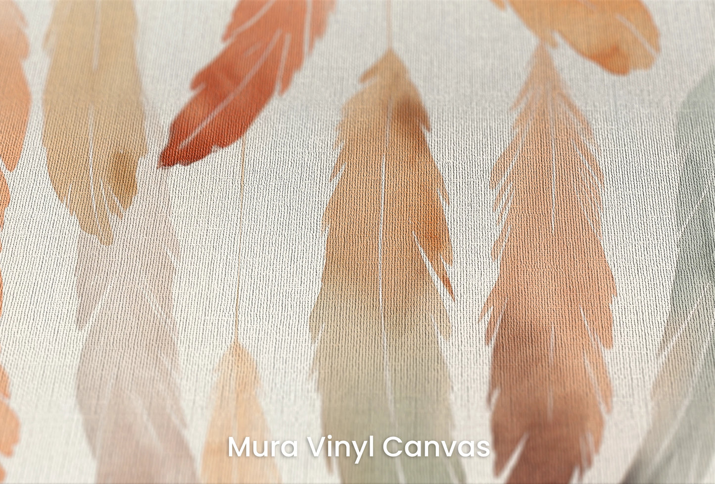 Zbliżenie na artystyczną fototapetę o nazwie Pastel Breeze na podłożu Mura Vinyl Canvas - faktura naturalnego płótna.