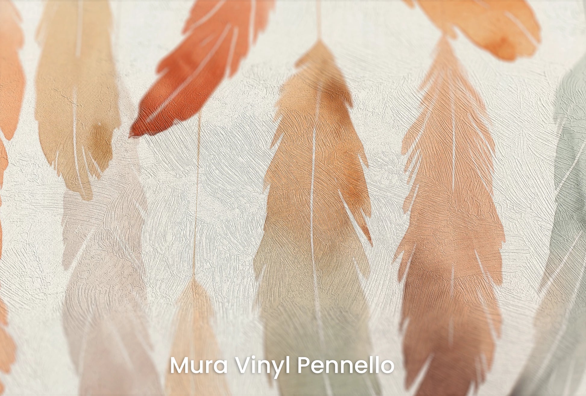 Zbliżenie na artystyczną fototapetę o nazwie Pastel Breeze na podłożu Mura Vinyl Pennello - faktura pociągnięć pędzla malarskiego.
