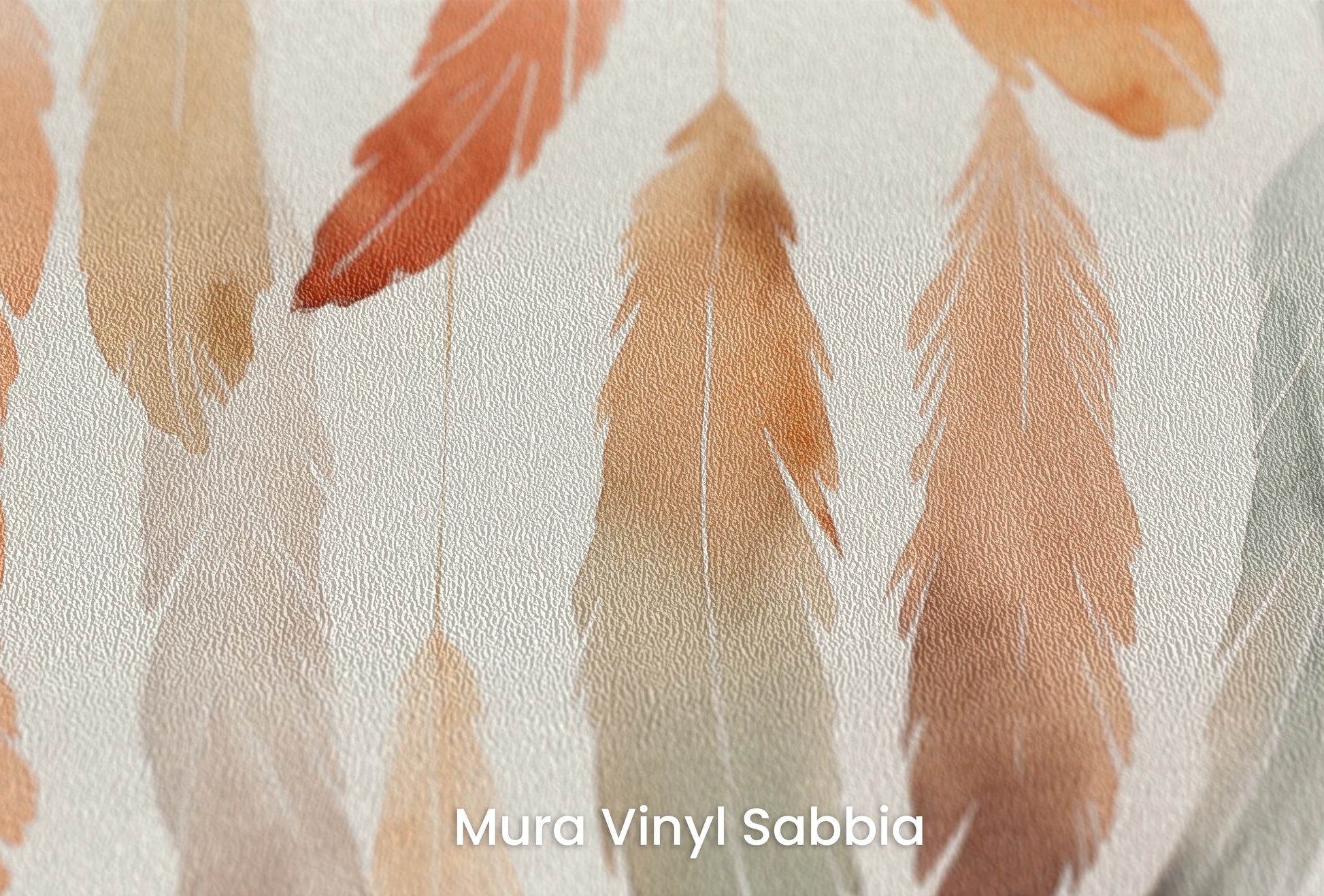 Zbliżenie na artystyczną fototapetę o nazwie Pastel Breeze na podłożu Mura Vinyl Sabbia struktura grubego ziarna piasku.