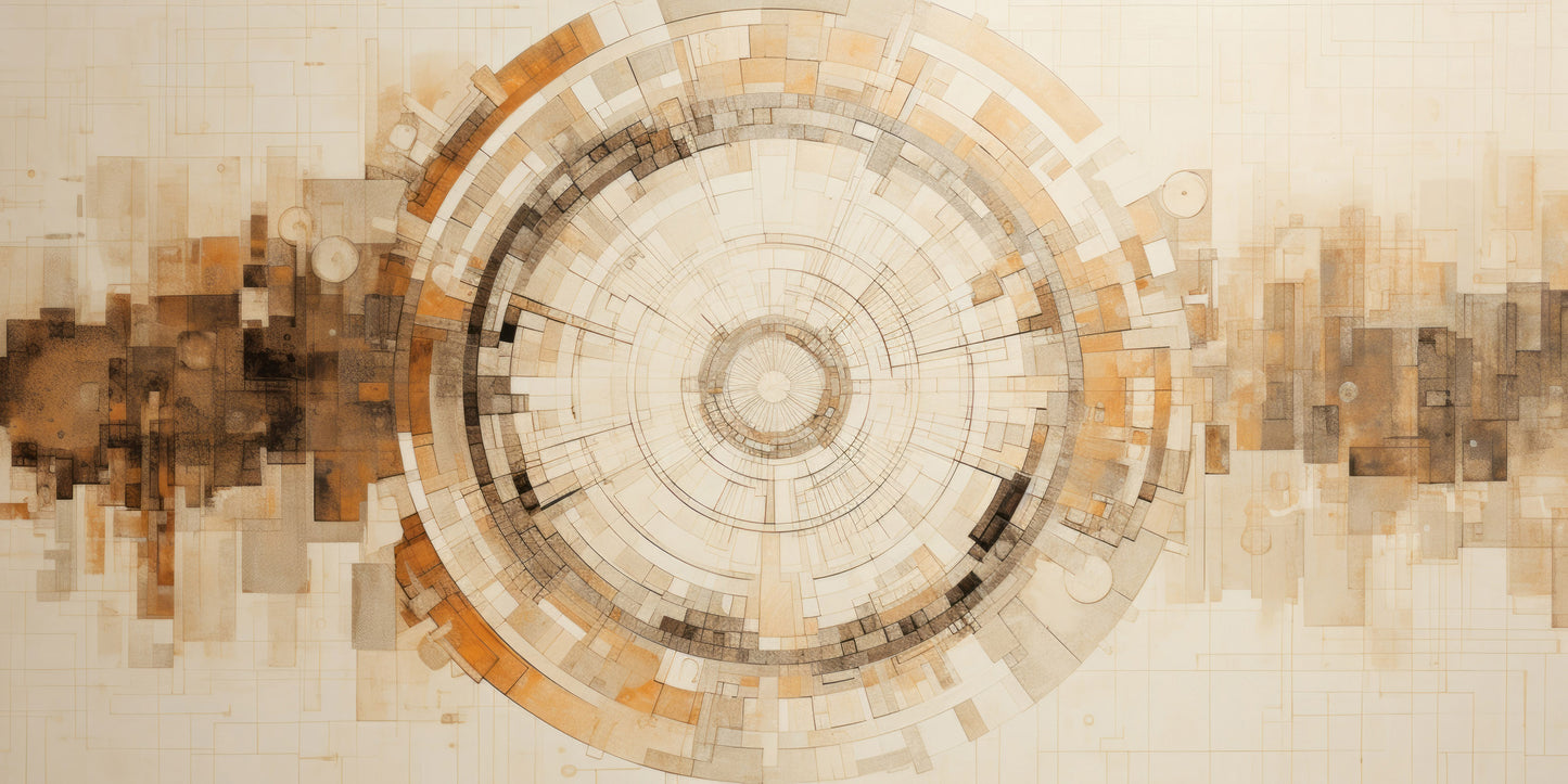 Prezentacja całego wzoru fototapety o nazwie TIMELESS VORTEX ARRAY