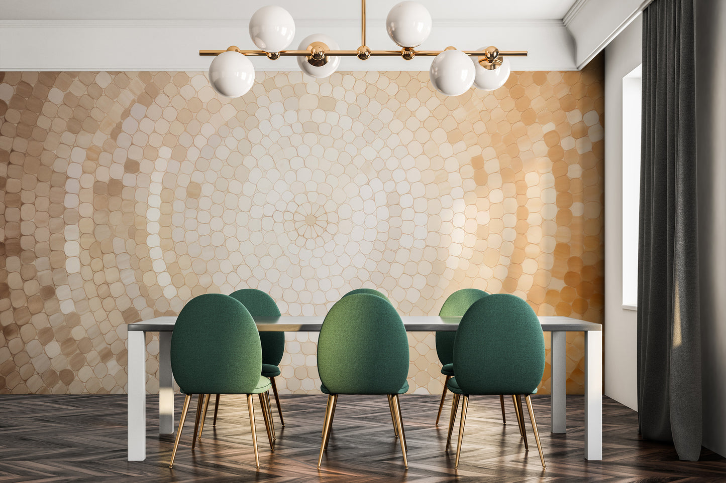 Fototapeta o nazwie HONEY SPARKLE użyta w aranzacji wnętrza.