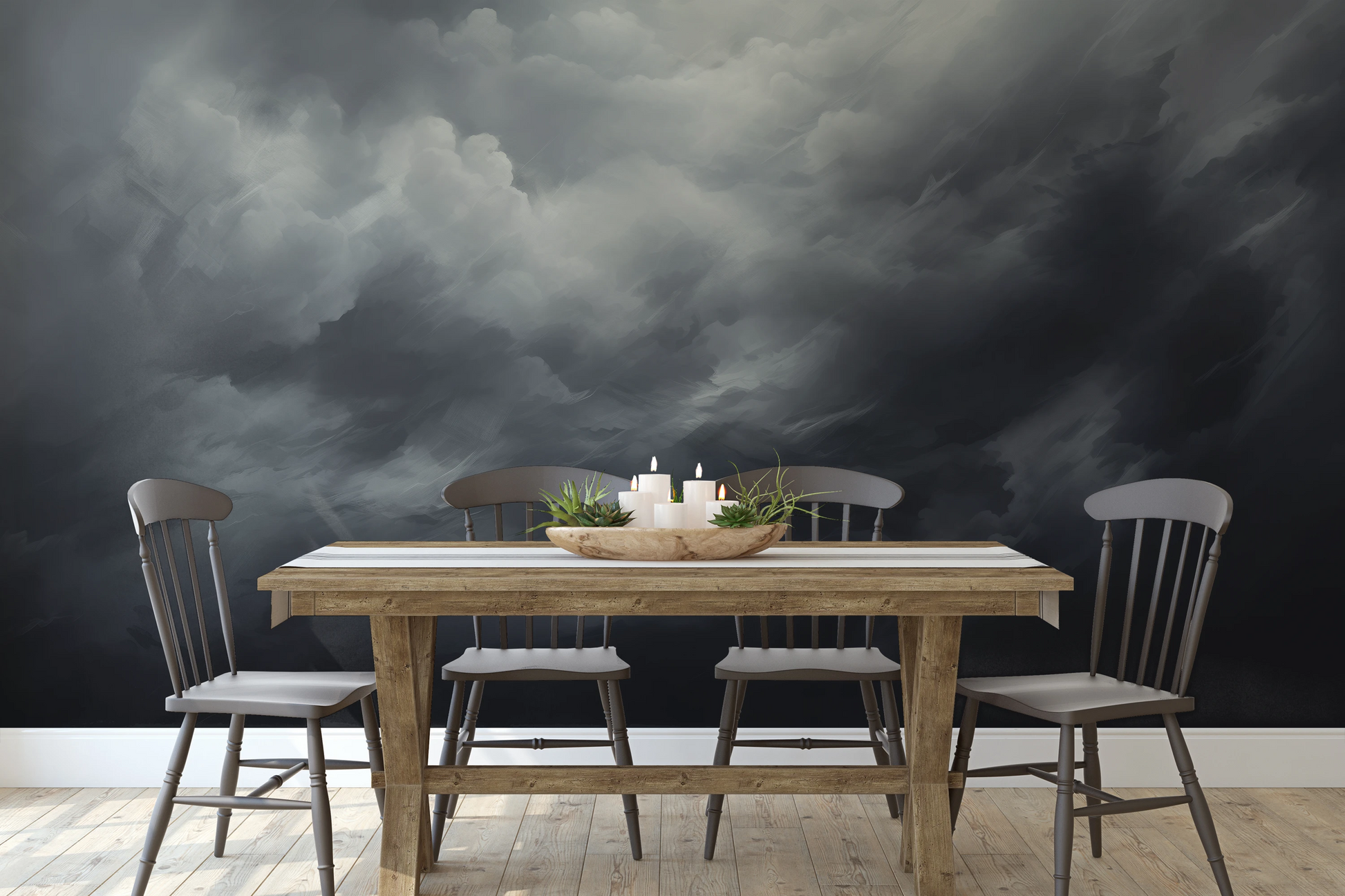 Fototapeta o nazwie Serene Monochrome użyta w aranzacji wnętrza.