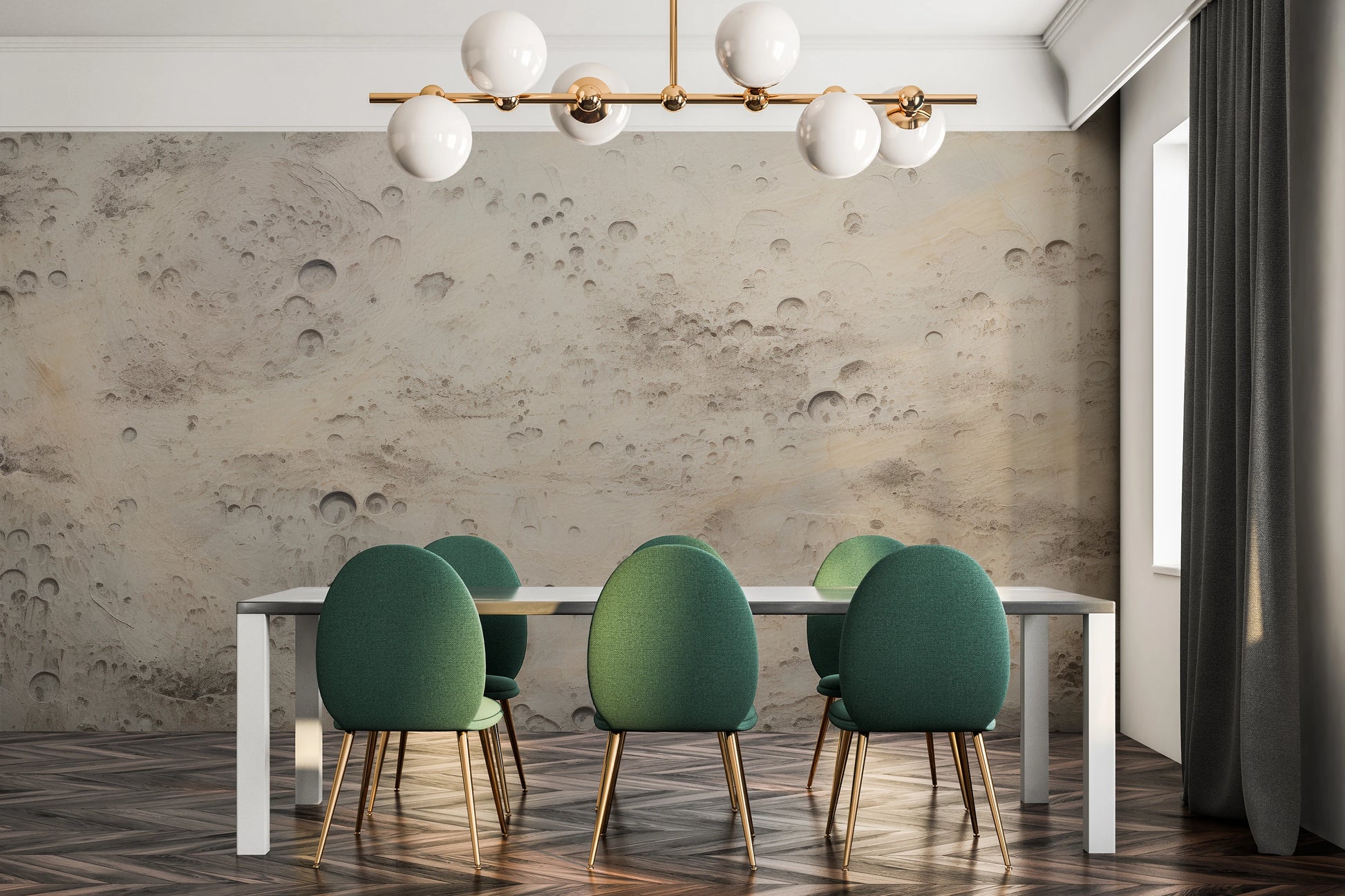 Fototapeta o nazwie Beige Moon użyta w aranzacji wnętrza.