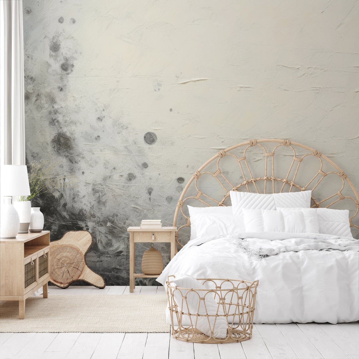 Wzór fototapety o nazwie Uranian Chill pokazanej w kontekście pomieszczenia.