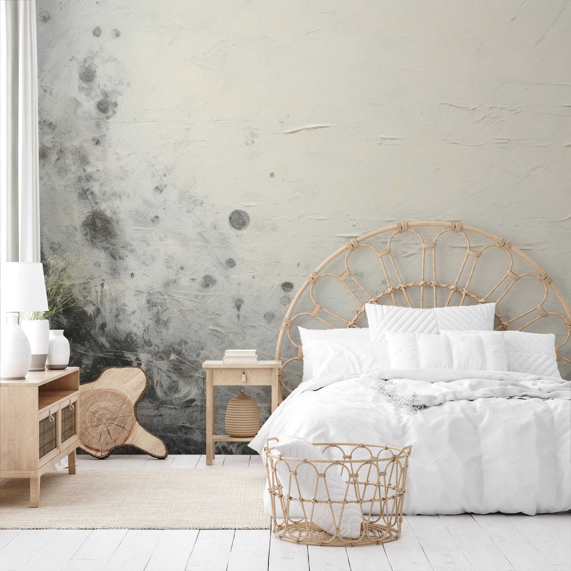 Wzór fototapety o nazwie Uranian Chill pokazanej w kontekście pomieszczenia.