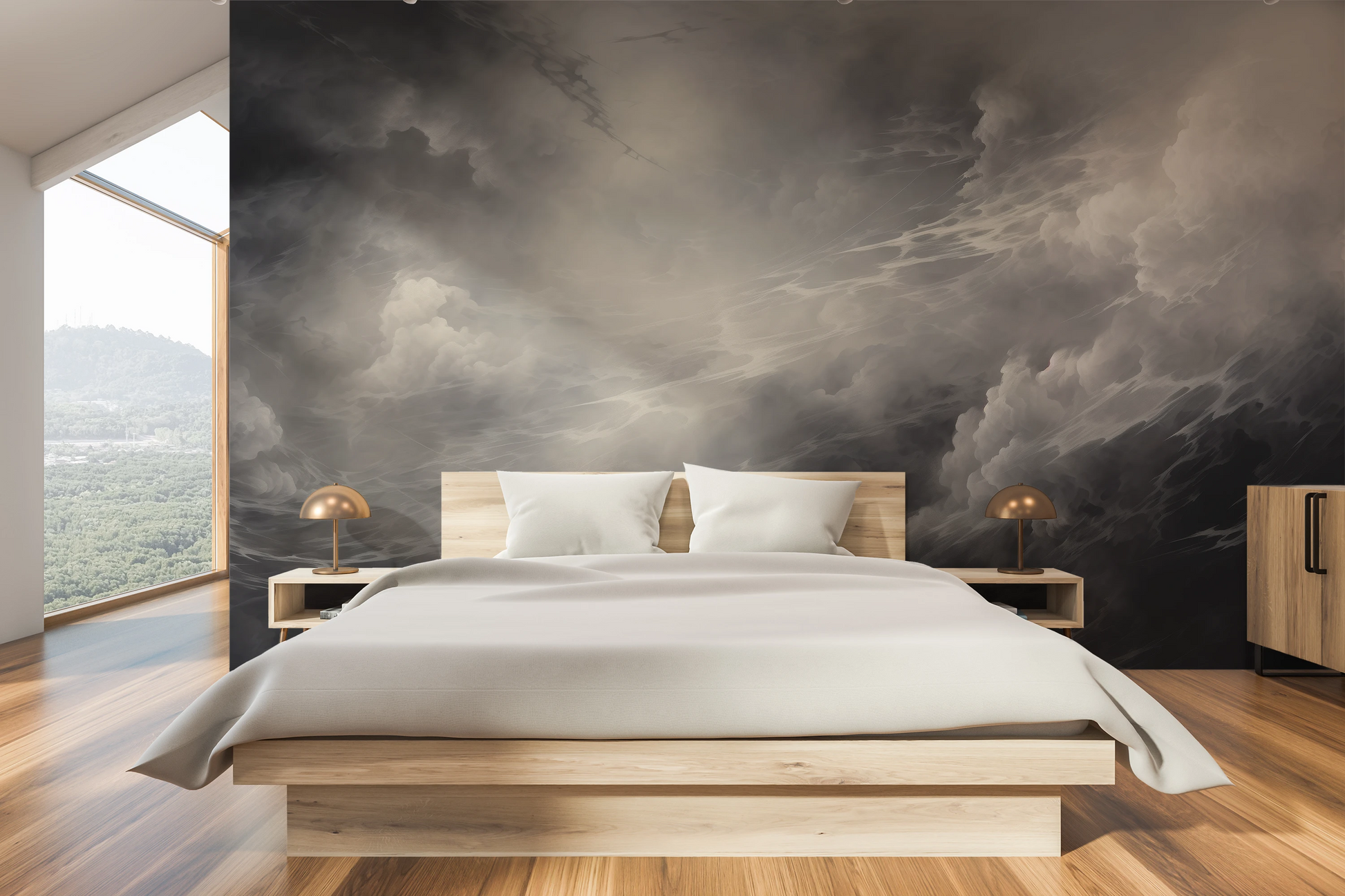 Fototapeta o nazwie Silver Lining Drama użyta w aranzacji wnętrza.