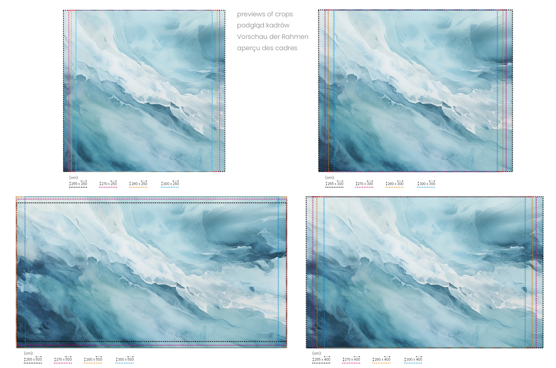 Na obrazie znajduje się prezentacja przykładowych rozmiarów fototapety o nazwie Solar Flare. Rozmiar fototapety jest dowolny.