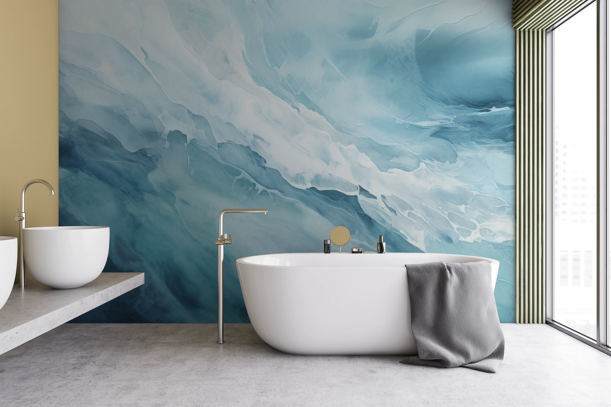 Fototapeta malowana o nazwie Solar Flare pokazana w aranżacji wnętrza.