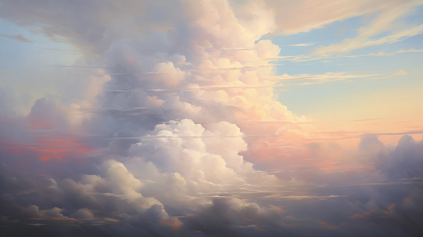 Prezentacja całego wzoru fototapety o nazwie Celestial Calm
