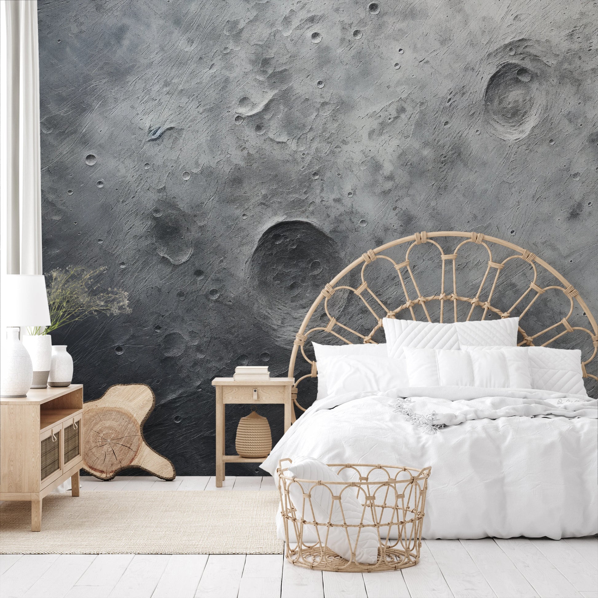 Fototapeta artystyczna o nazwie Martian Swirl pokazana w aranżacji wnętrza.